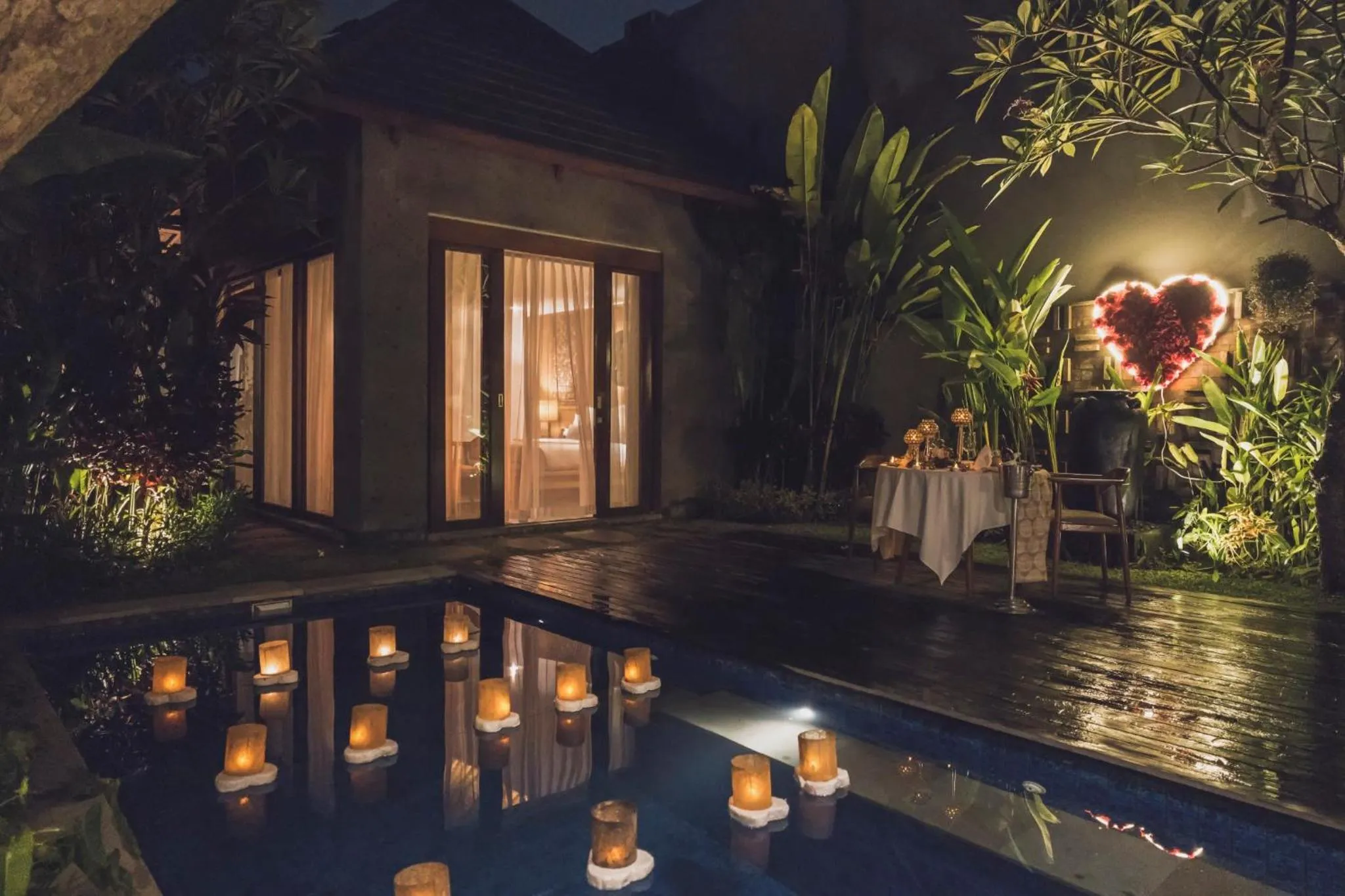 Pool view in Teratai Villa Canggu by Ini Vie Hospitality