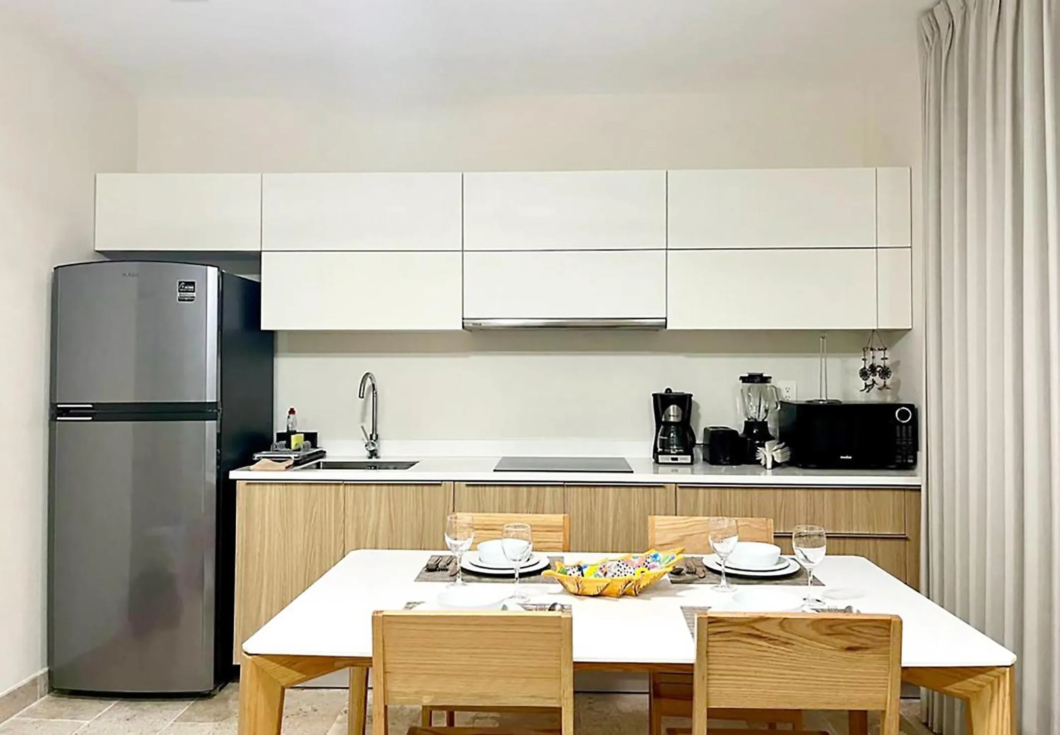 Dining area in Elegant 1BR ALDEA ZAMA Tulum