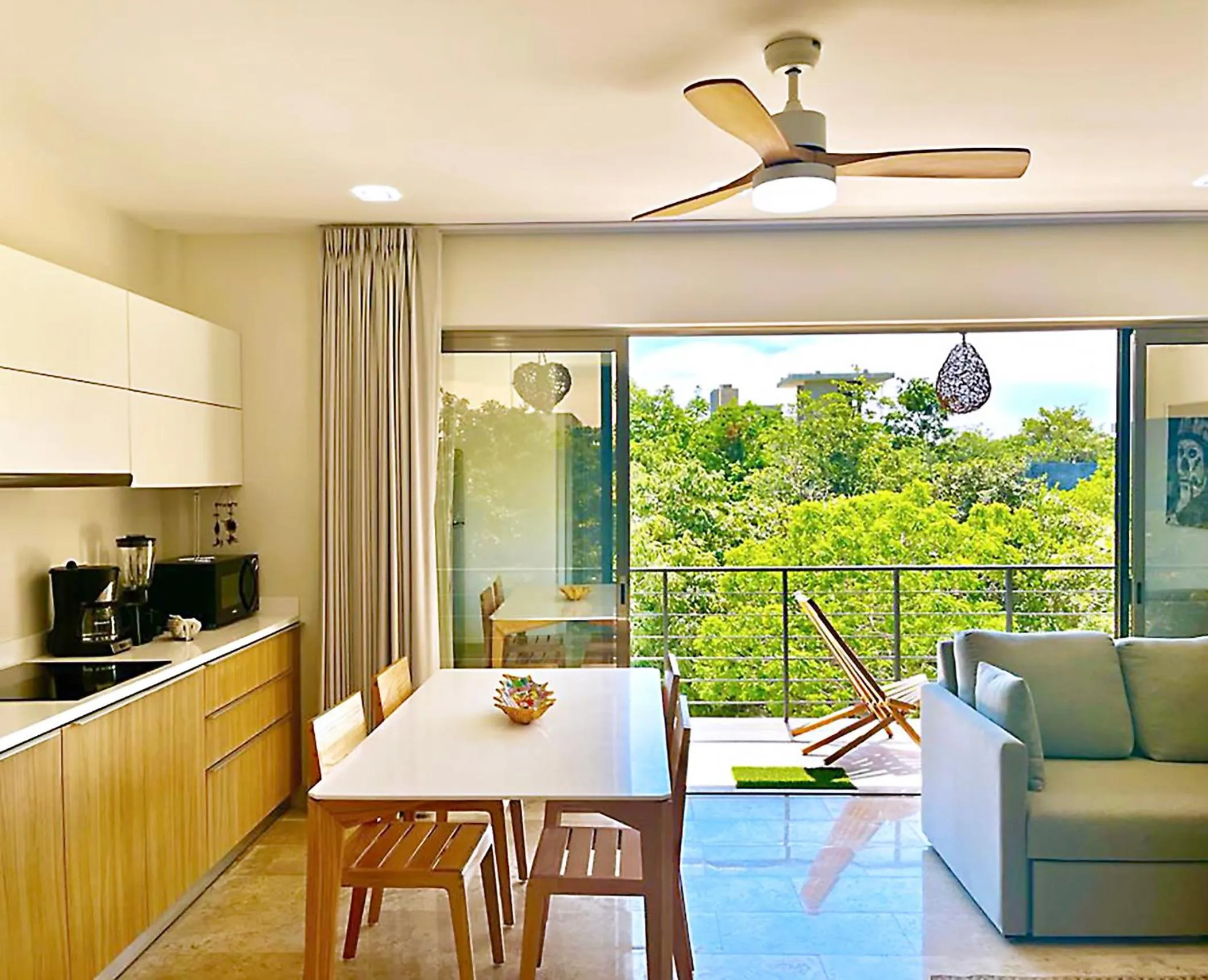 Dining area in Elegant 1BR ALDEA ZAMA Tulum