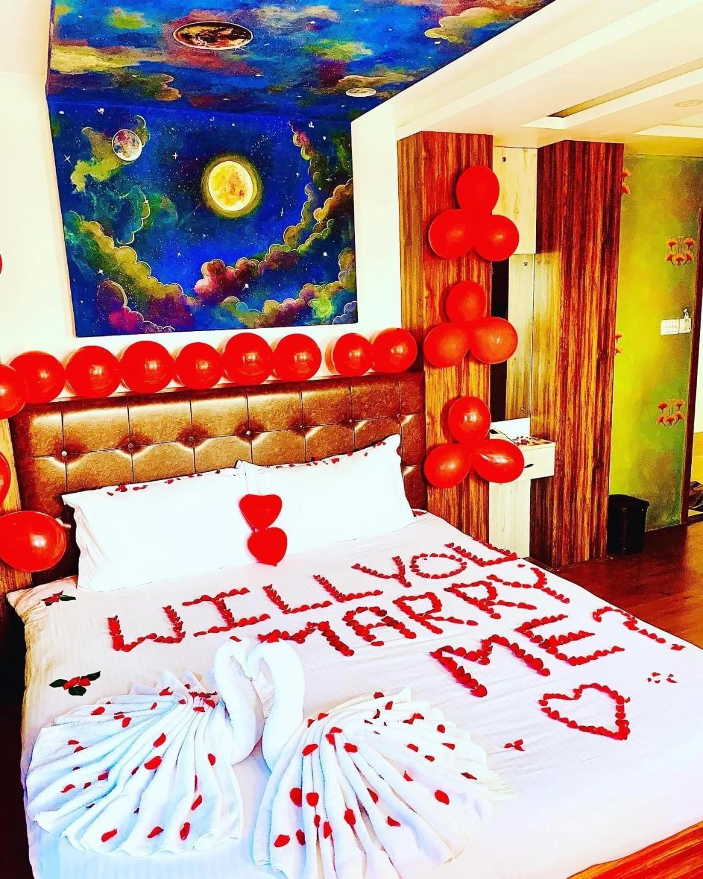 Bed in Dream Palace Resort