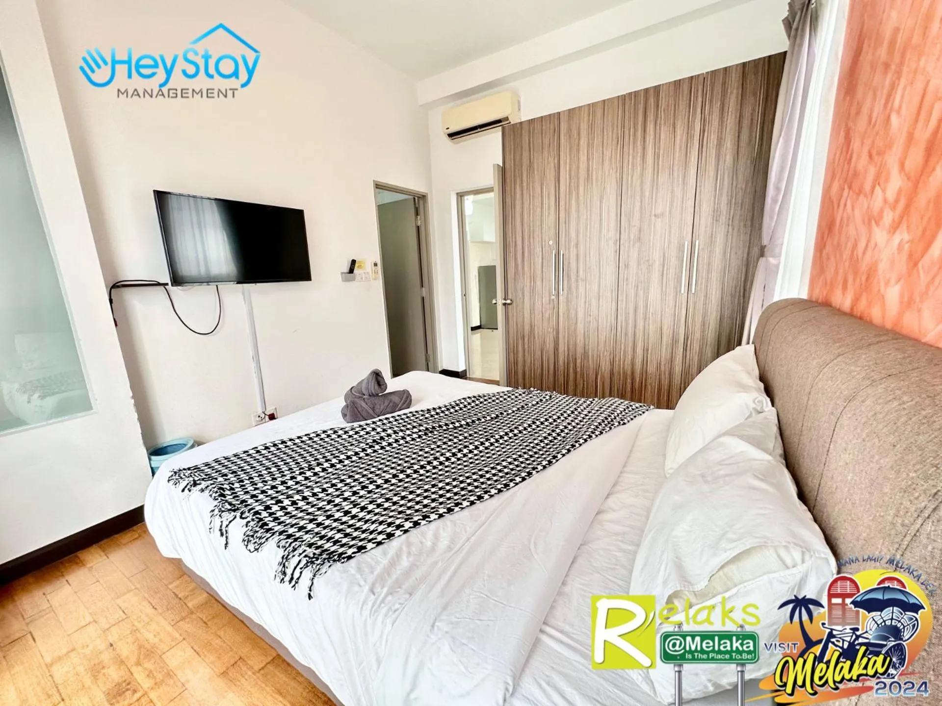 Bed in Silver Scape Residence Melaka Raya By Heystay Management