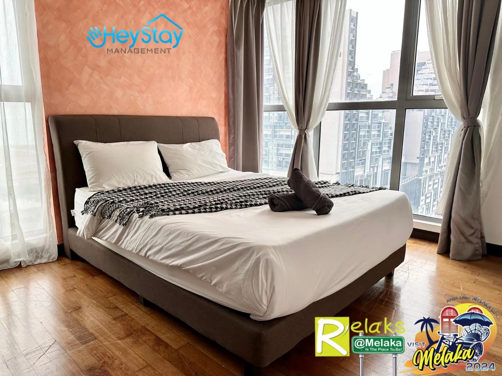 Bed in Silver Scape Residence Melaka Raya By Heystay Management