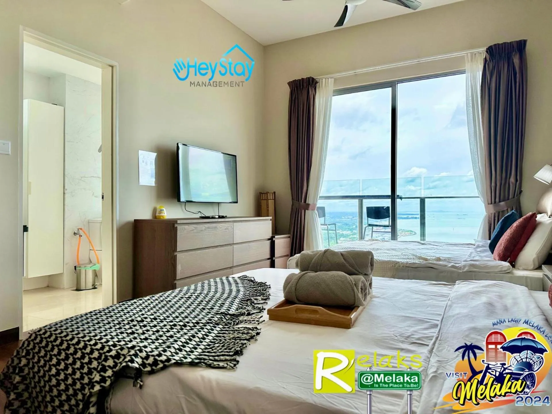 Bed in Silver Scape Residence Melaka Raya By Heystay Management