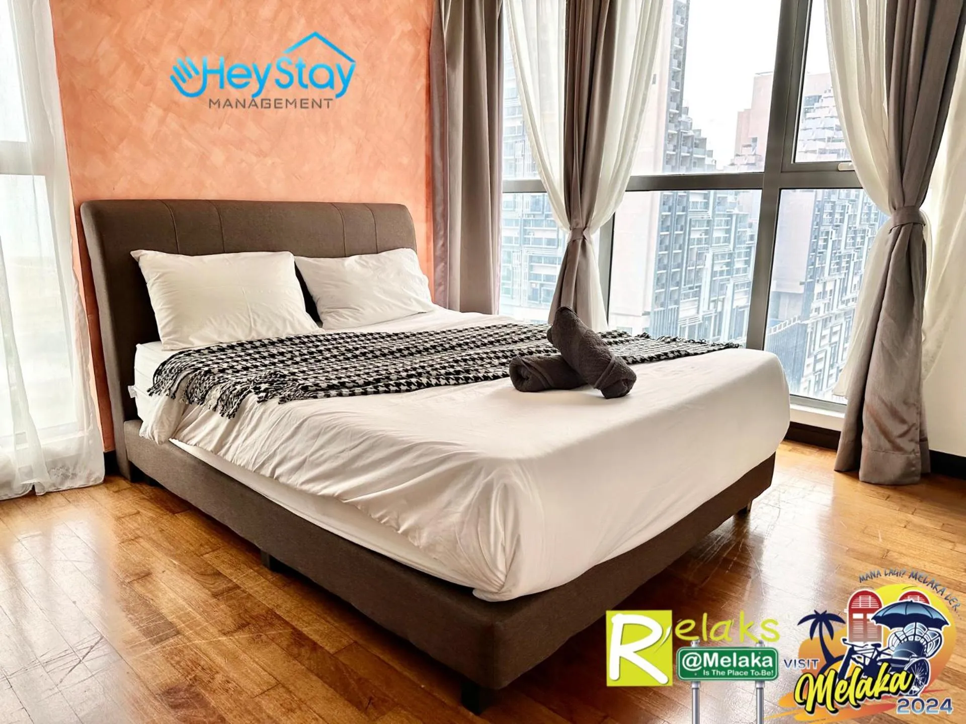 Bed in Silver Scape Residence Melaka Raya By Heystay Management