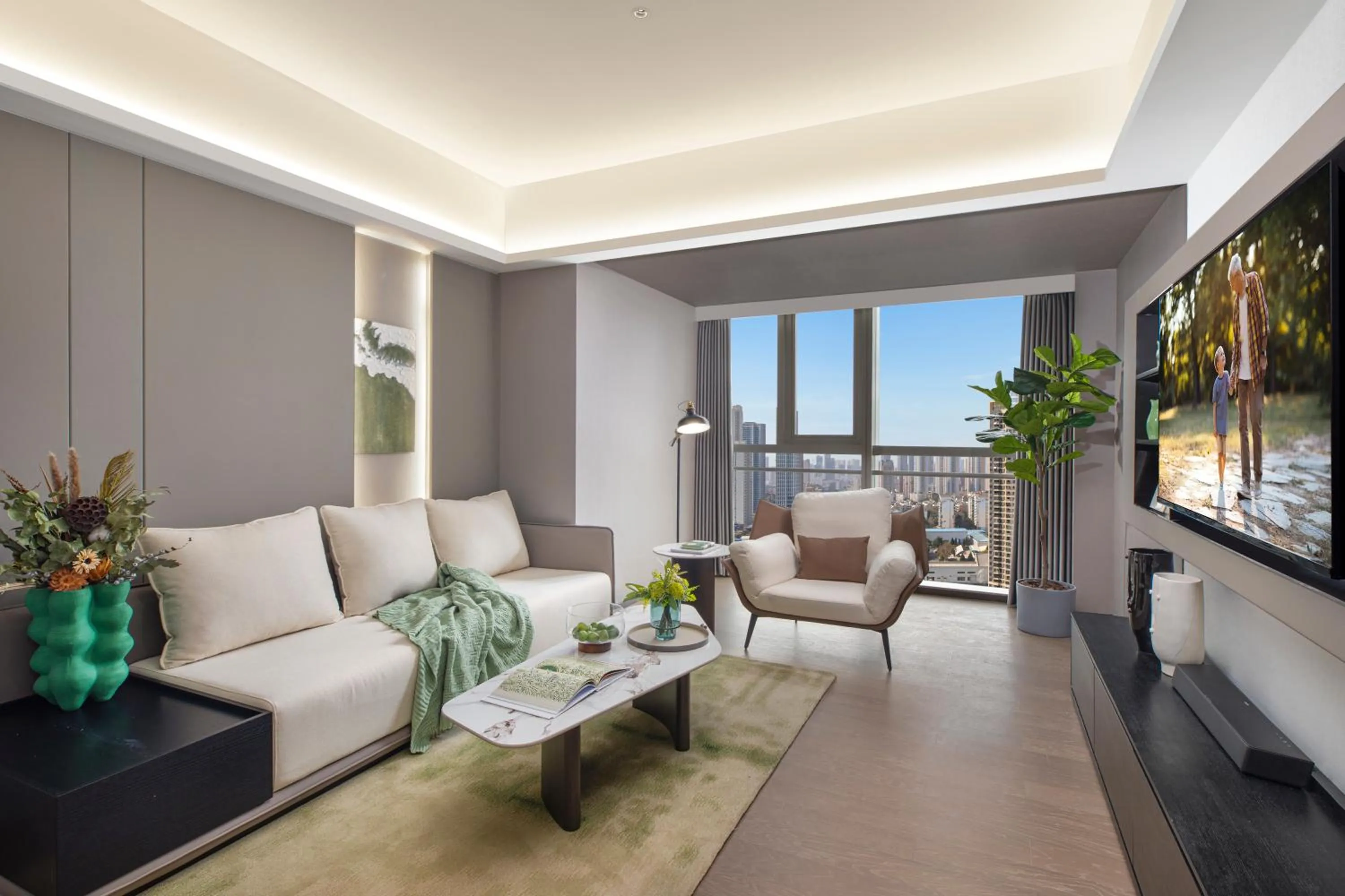 Living room in Somerset Future Center Wuhan