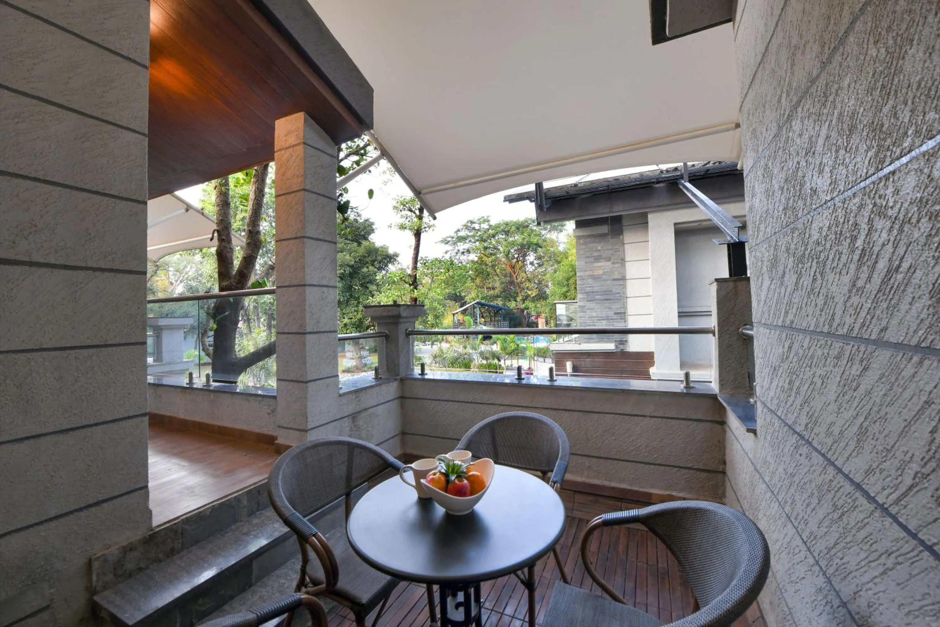 Balcony/Terrace in Arova Woods Zinc Journey by The Fern, Lonavala