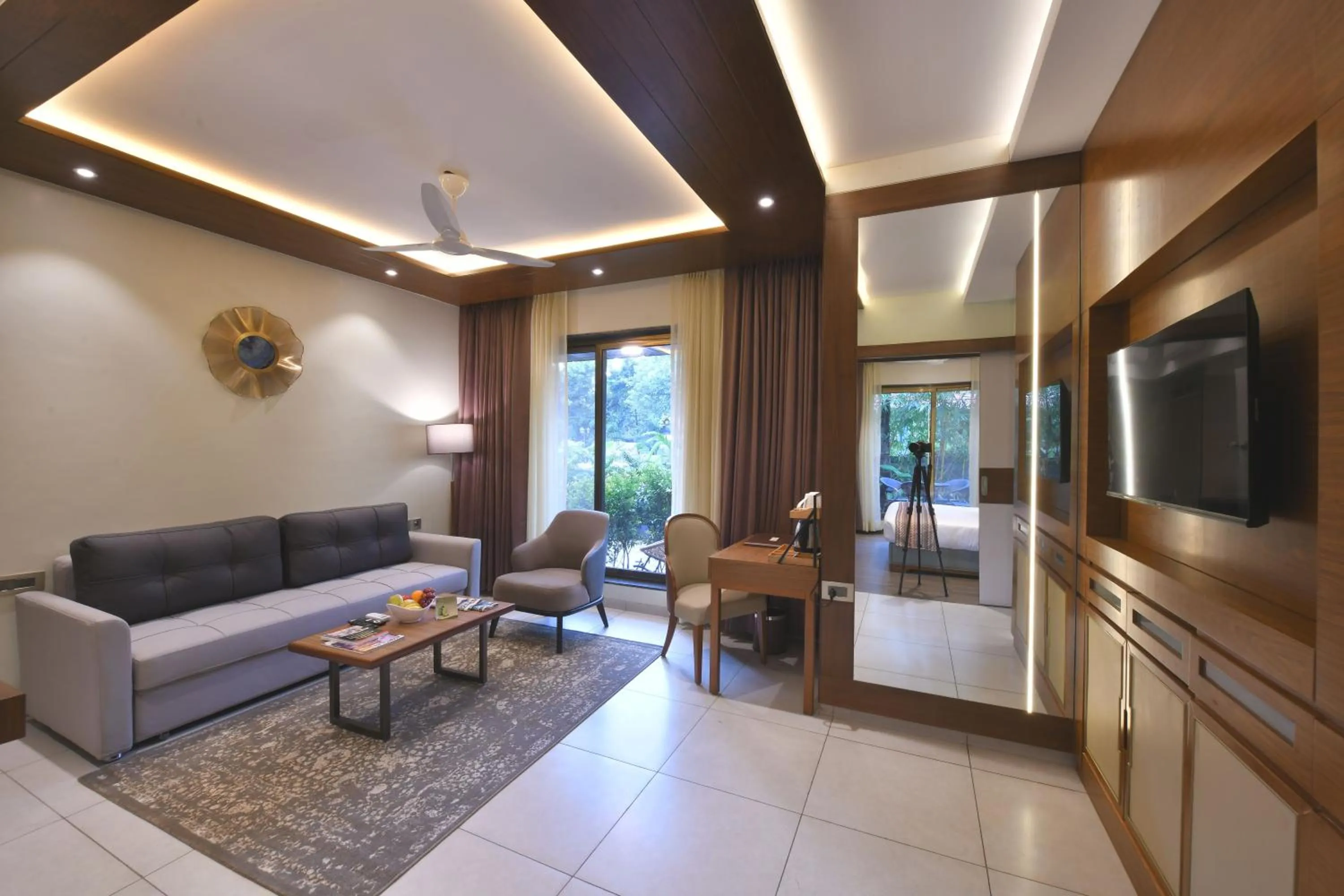 Living room in Arova Woods Zinc Journey by The Fern, Lonavala