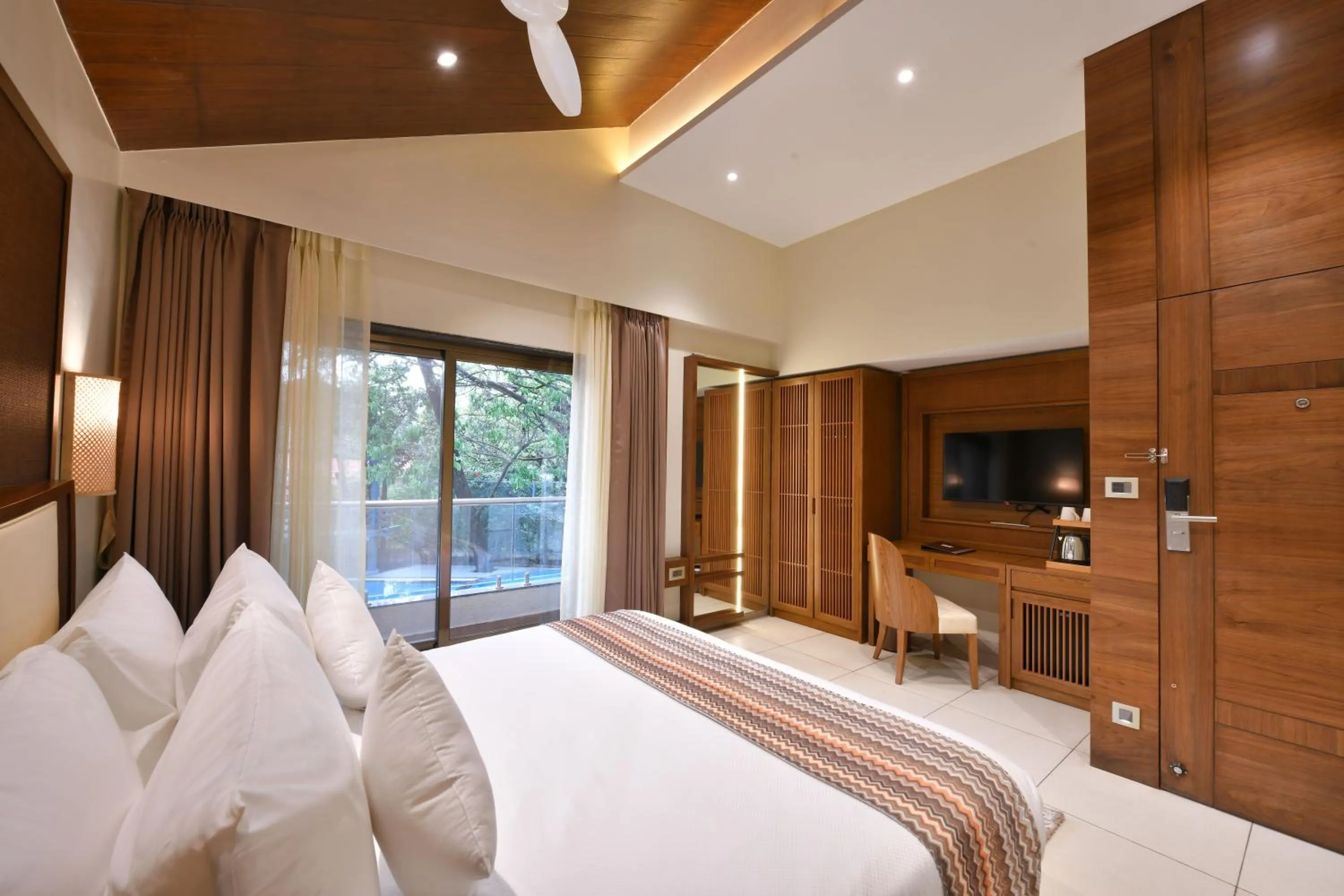Bedroom, Bed in Arova Woods Zinc Journey by The Fern, Lonavala