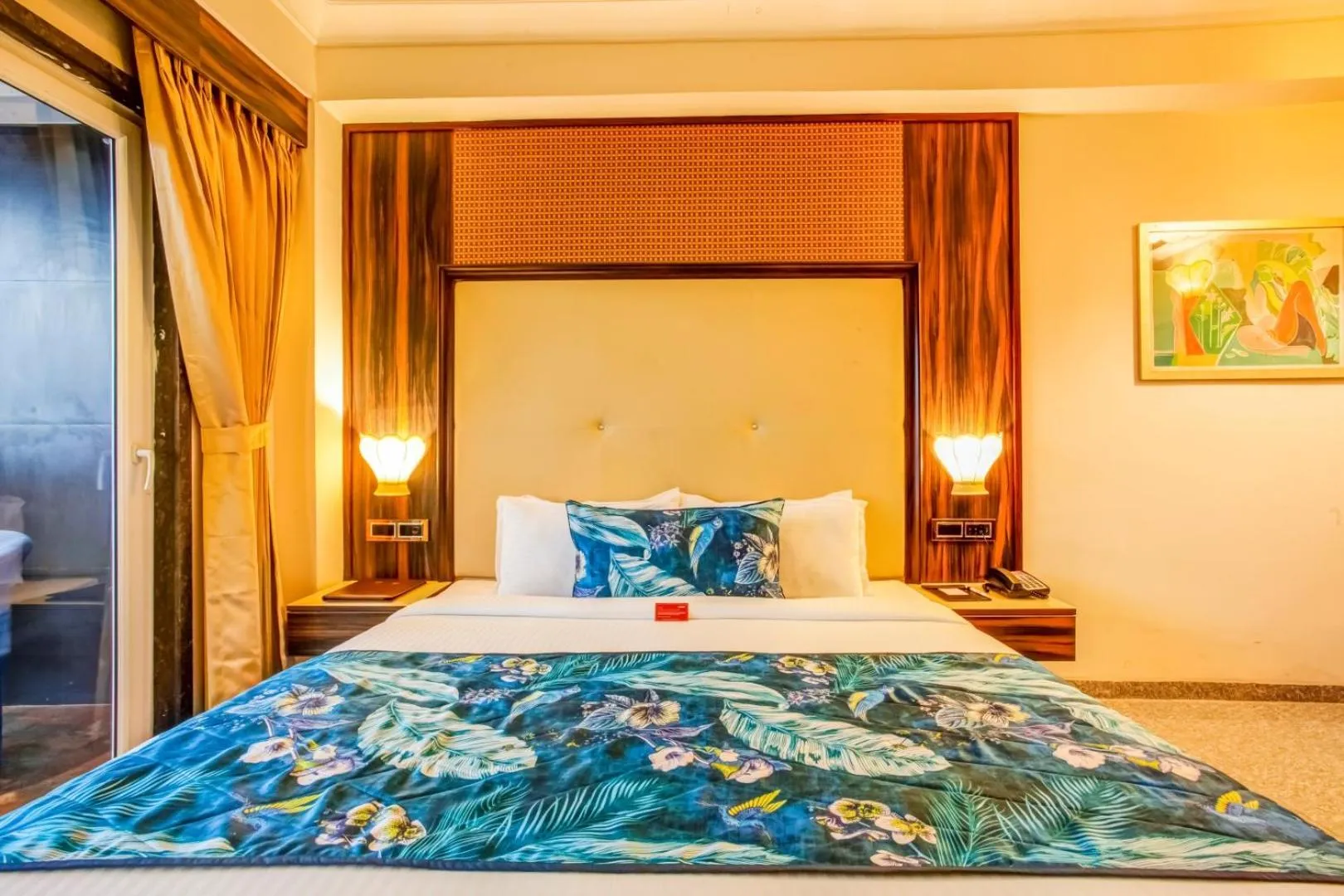 Bed in Summit Calangute Resort & Spa