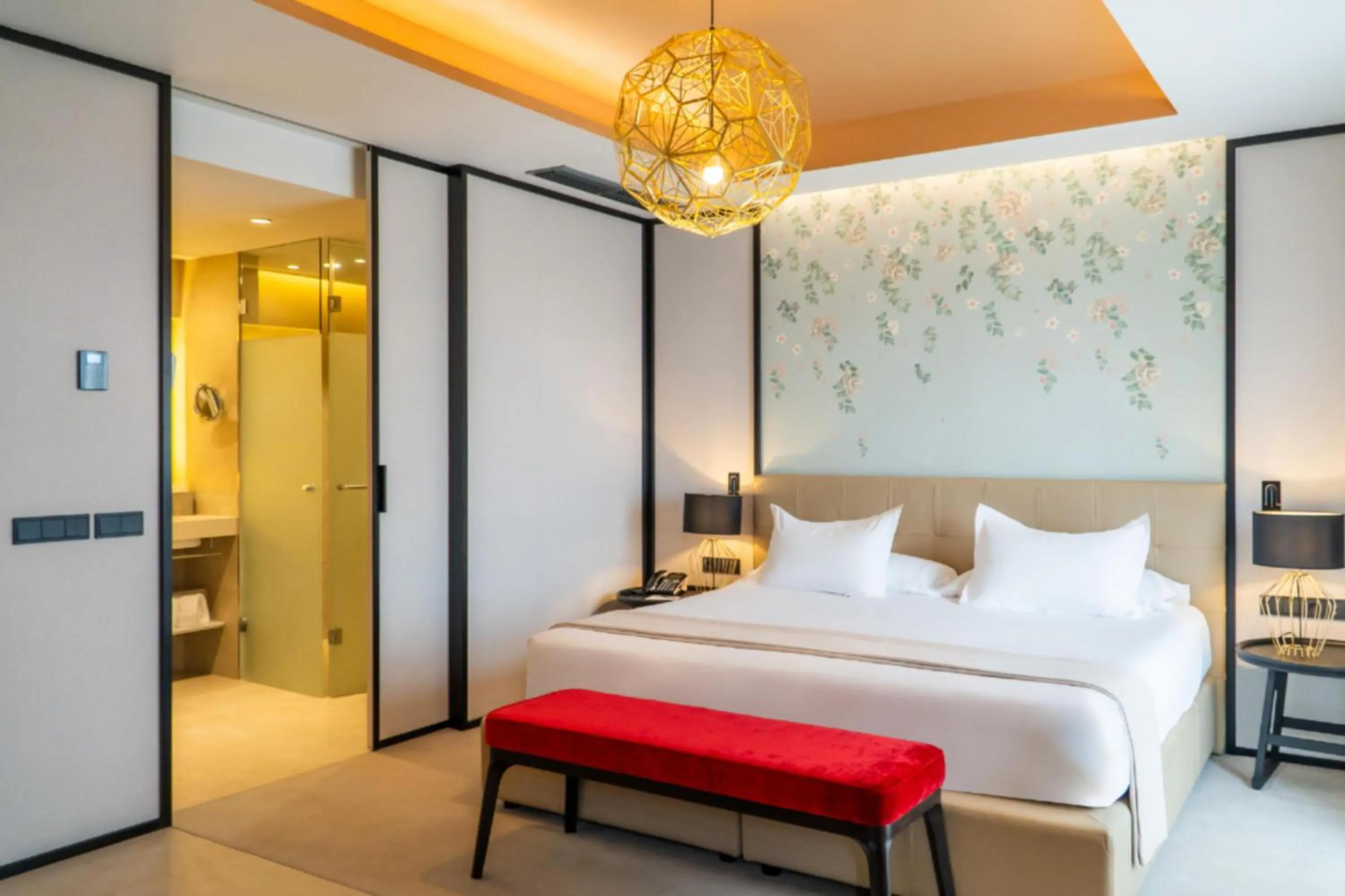 Bed in GPRO Valparaiso Palace & Spa