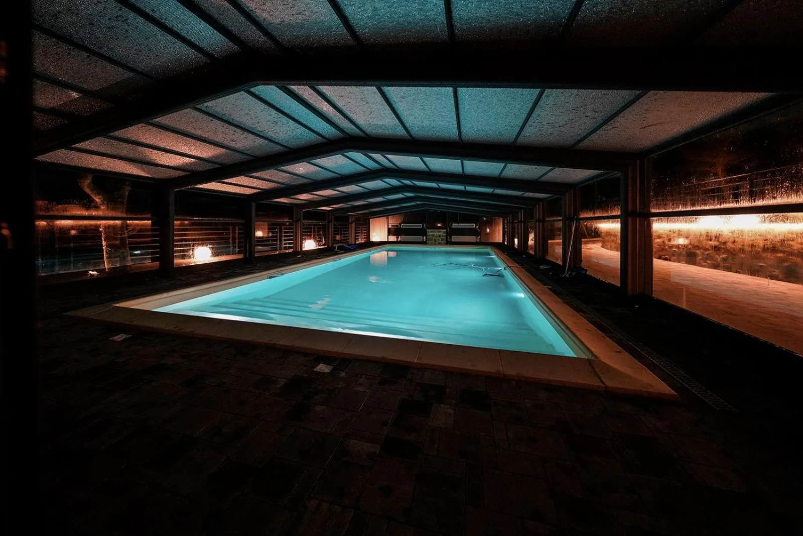 Pool view in Hotel Valle del Fiora