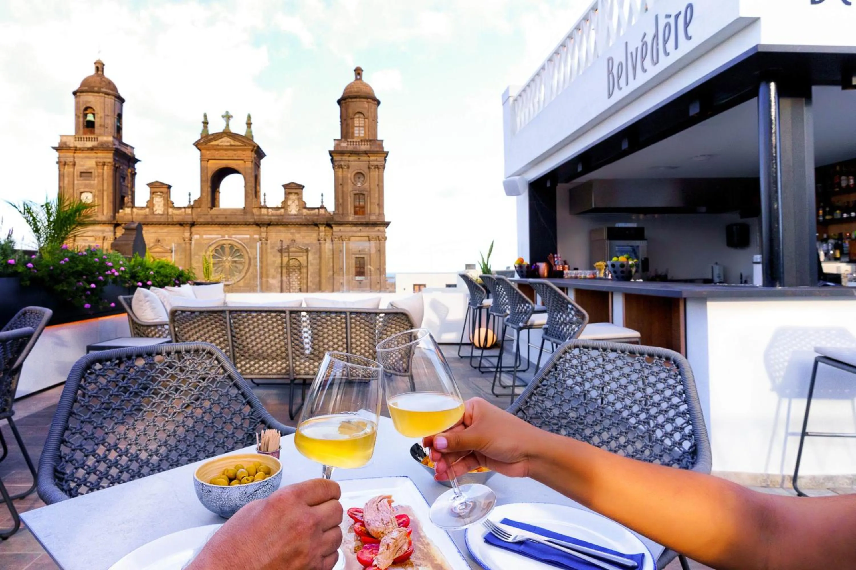 Balcony/Terrace in Boutique Hotel Cordial Plaza Mayor de Santa Ana