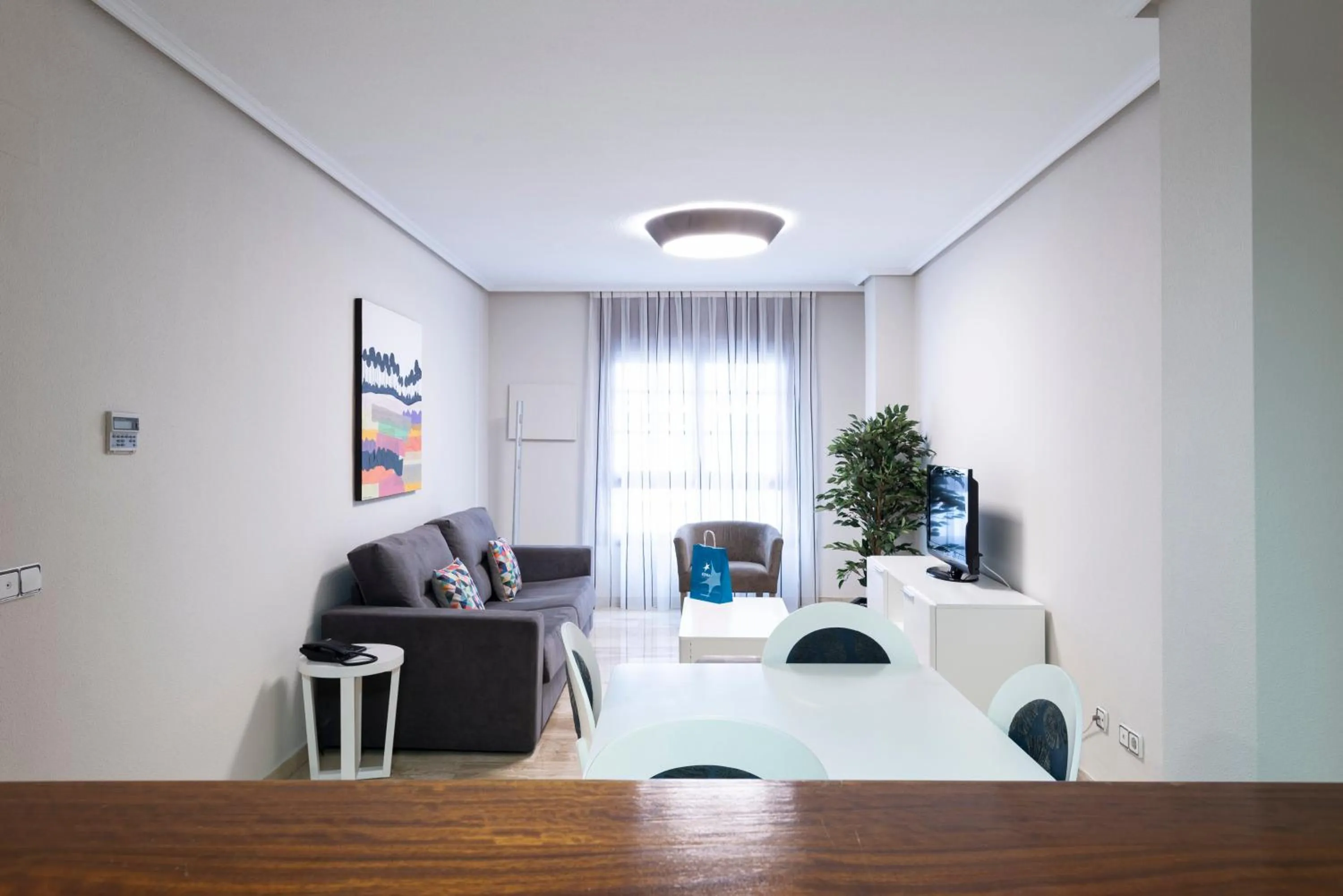 Living room in Aparthotel Los Girasoles