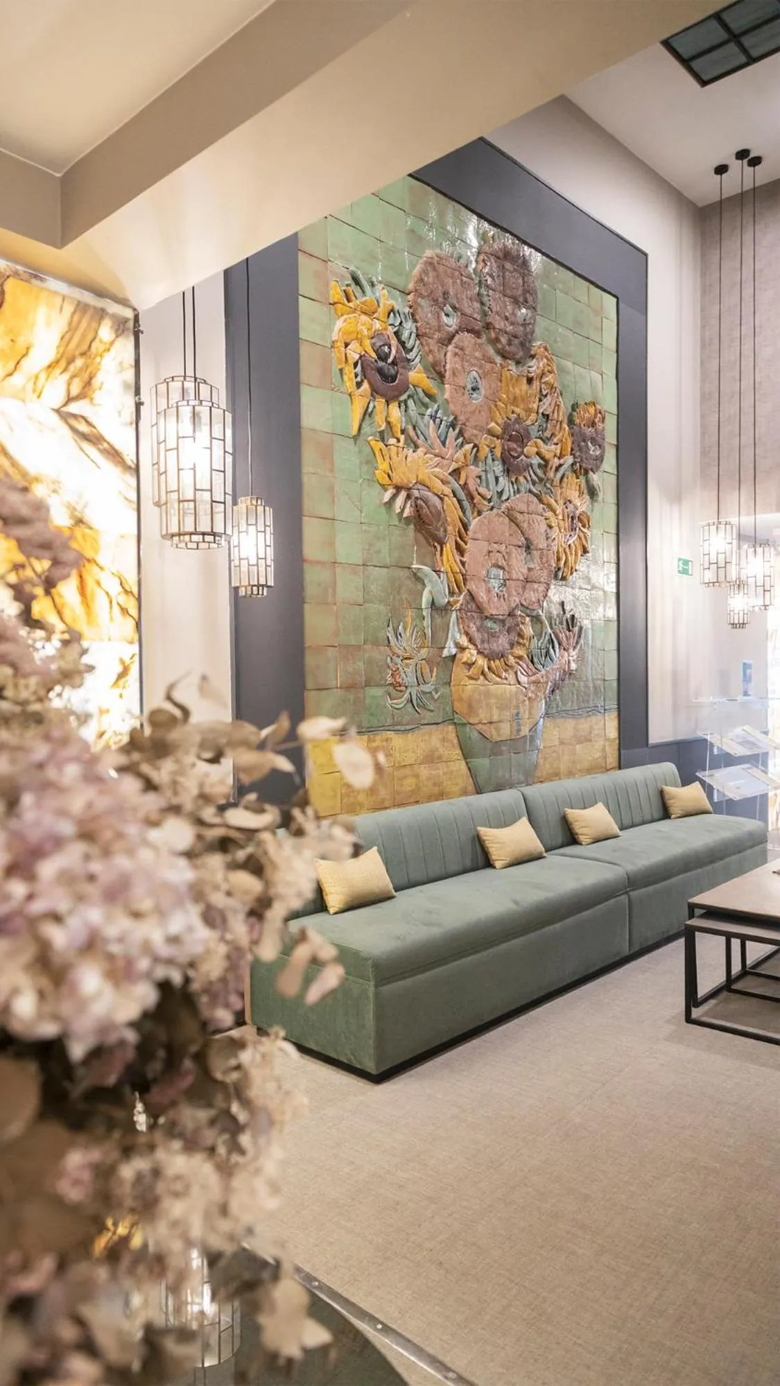 Living room in Aparthotel Los Girasoles