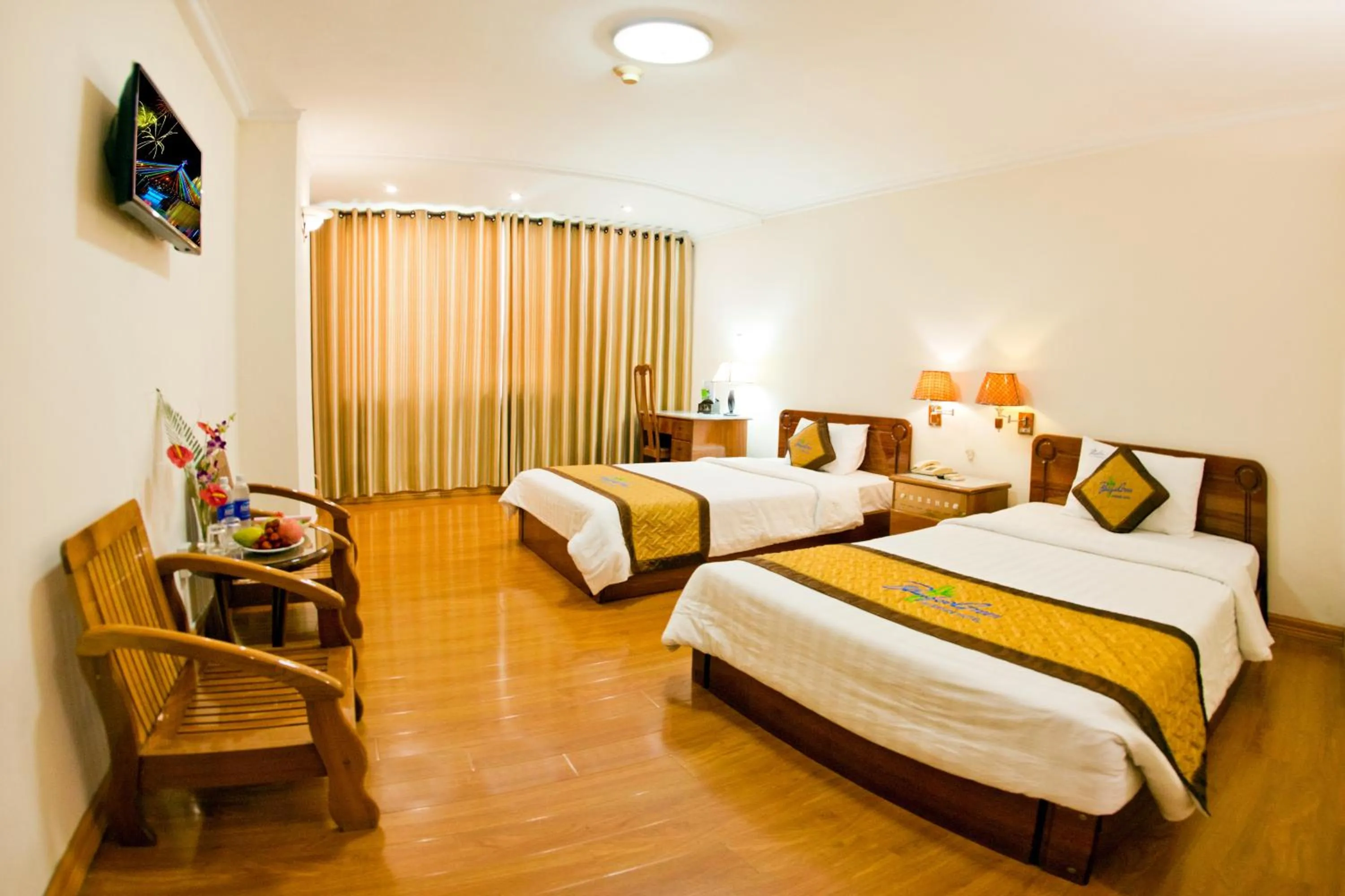 Bed in Bamboo Green Riverside Hotel