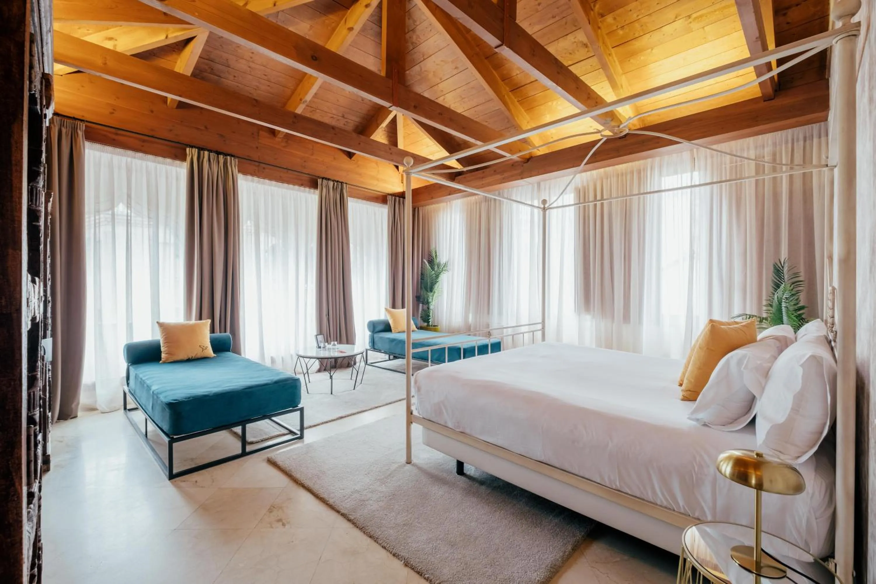 Bed in Hotel Cetina Palacio Ayala Berganza