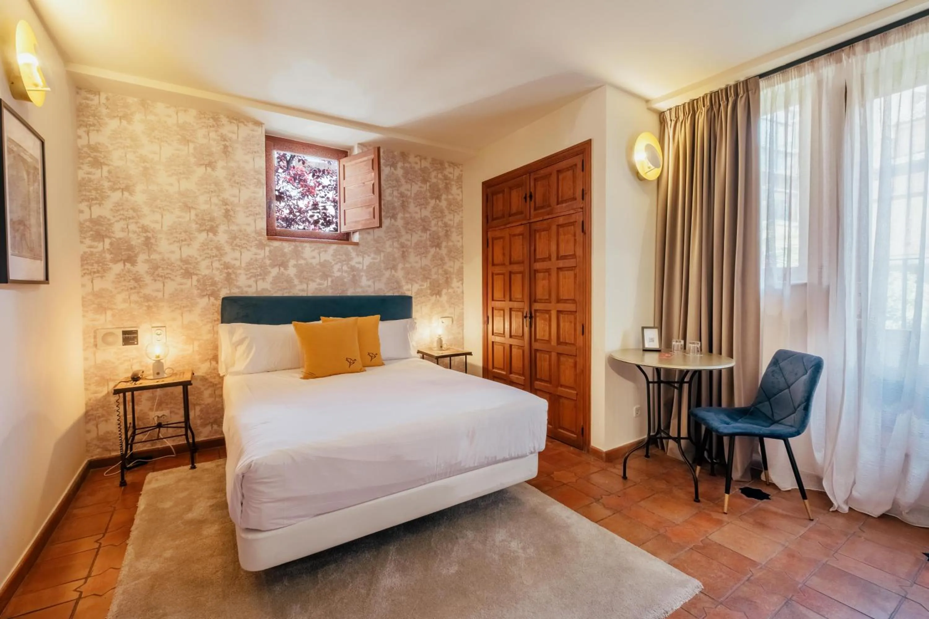 Bed in Hotel Cetina Palacio Ayala Berganza