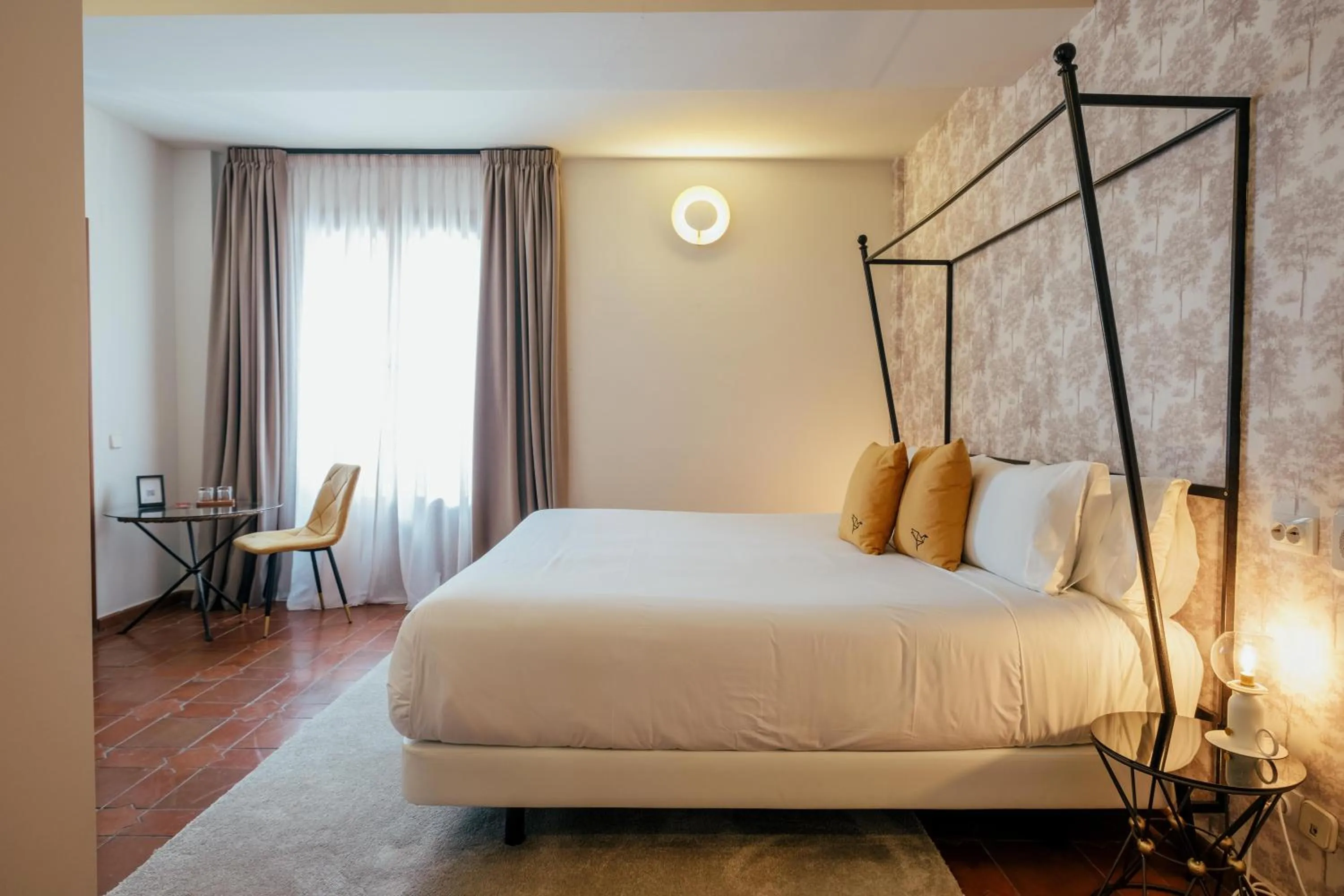 Bed in Hotel Cetina Palacio Ayala Berganza