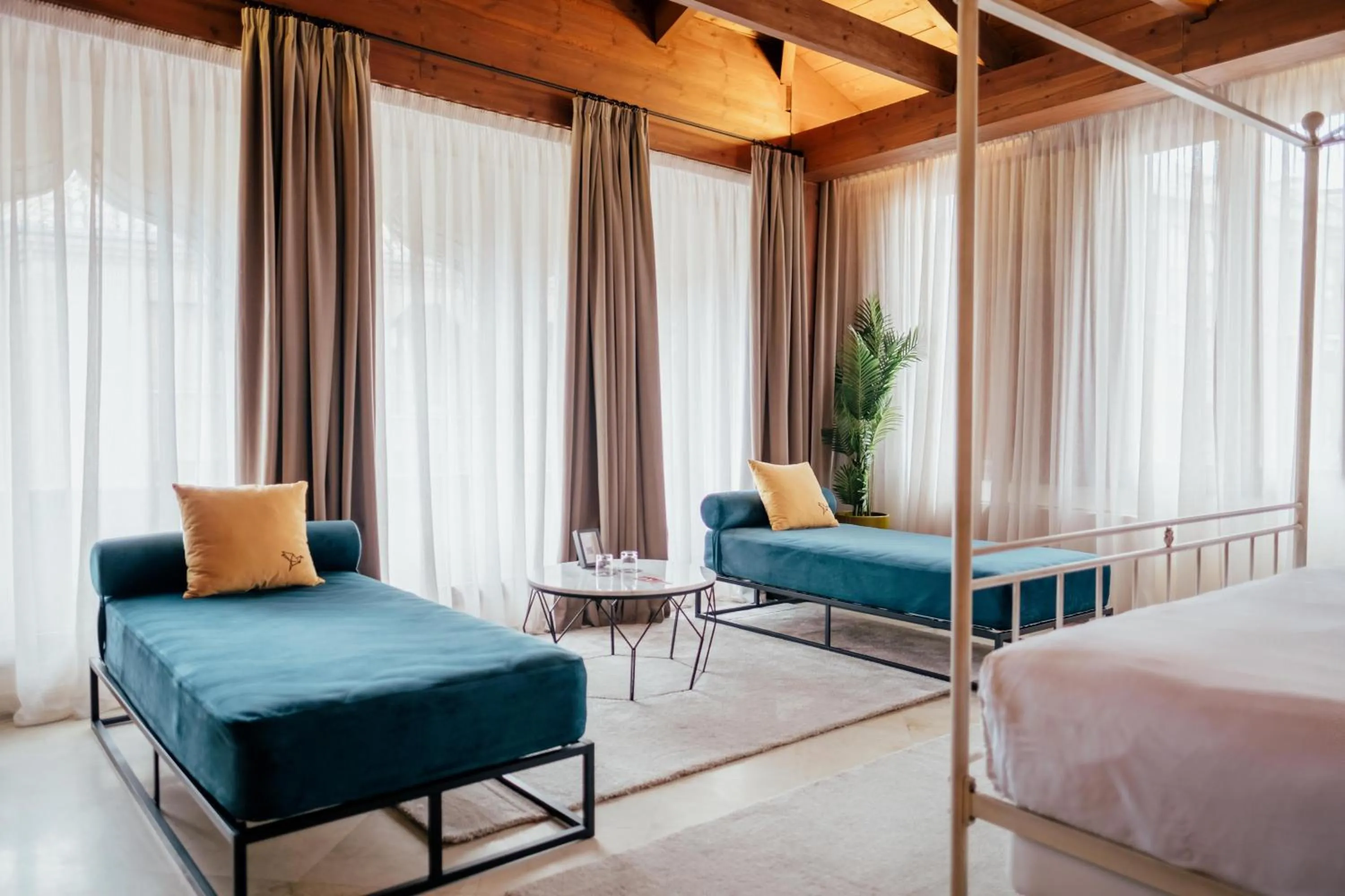 Bed in Hotel Cetina Palacio Ayala Berganza