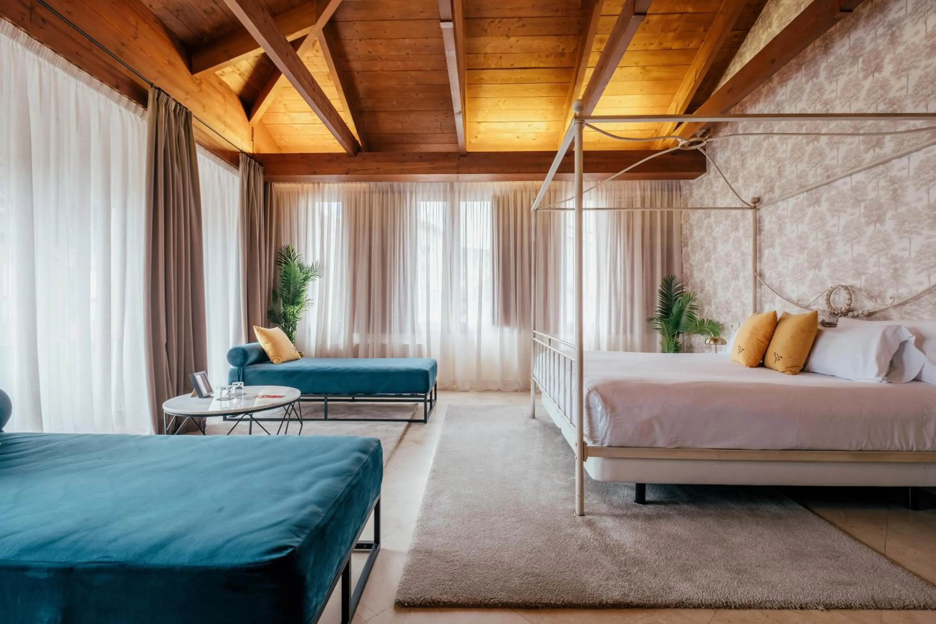 Bed in Hotel Cetina Palacio Ayala Berganza