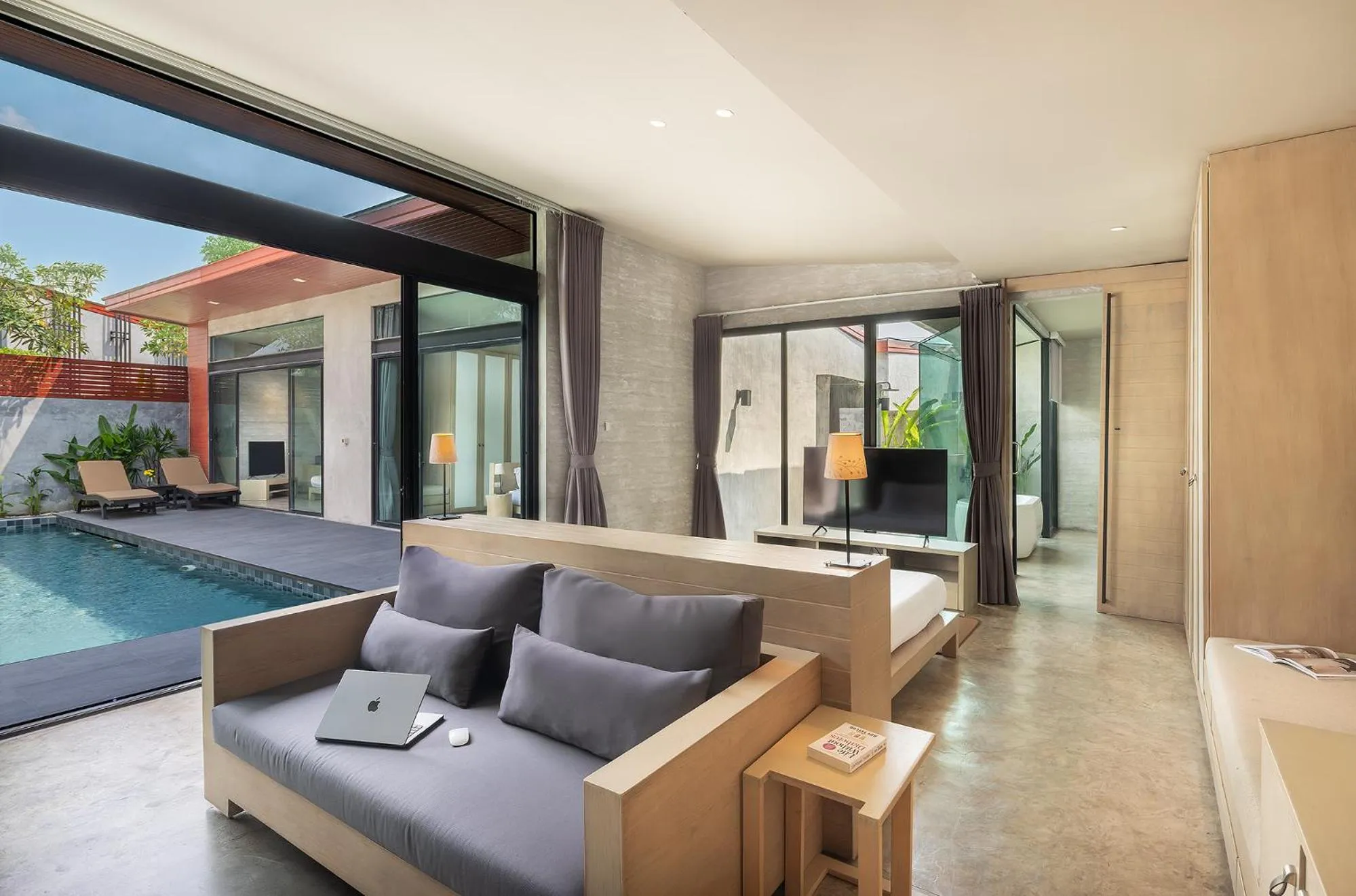 Living room in Sunday Sea Two Pool Villa Pattaya