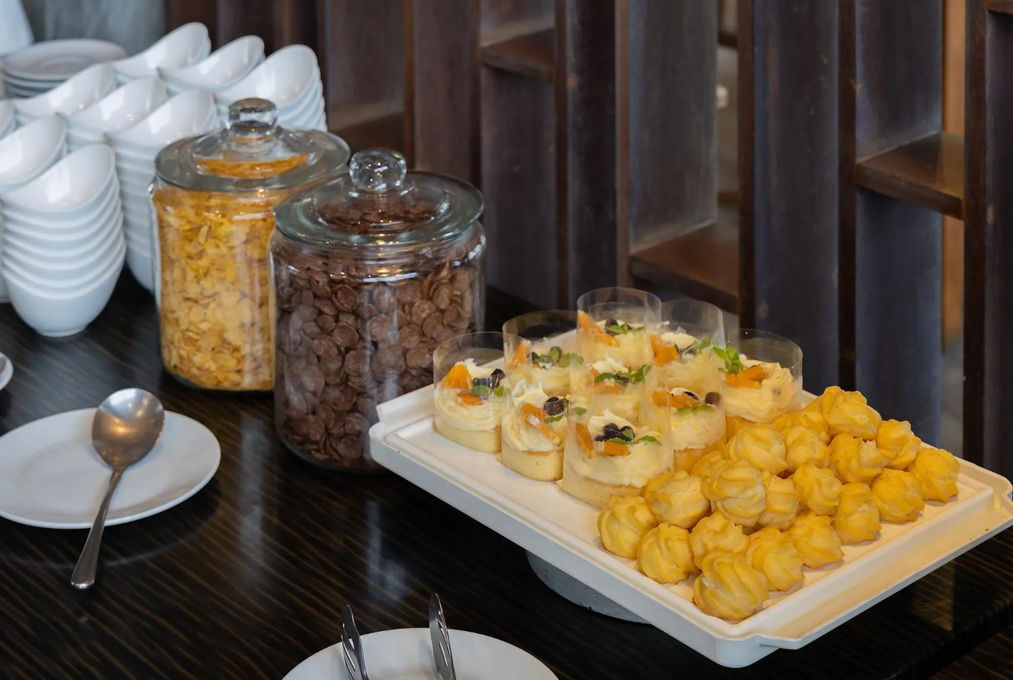 Continental breakfast in Sunday Sea Two Pool Villa Pattaya