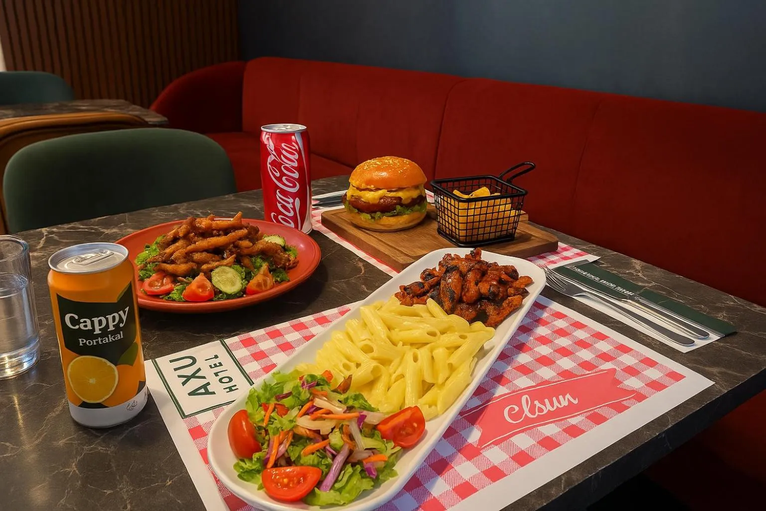 Food and drinks in AXU AIRPORT HOTEL