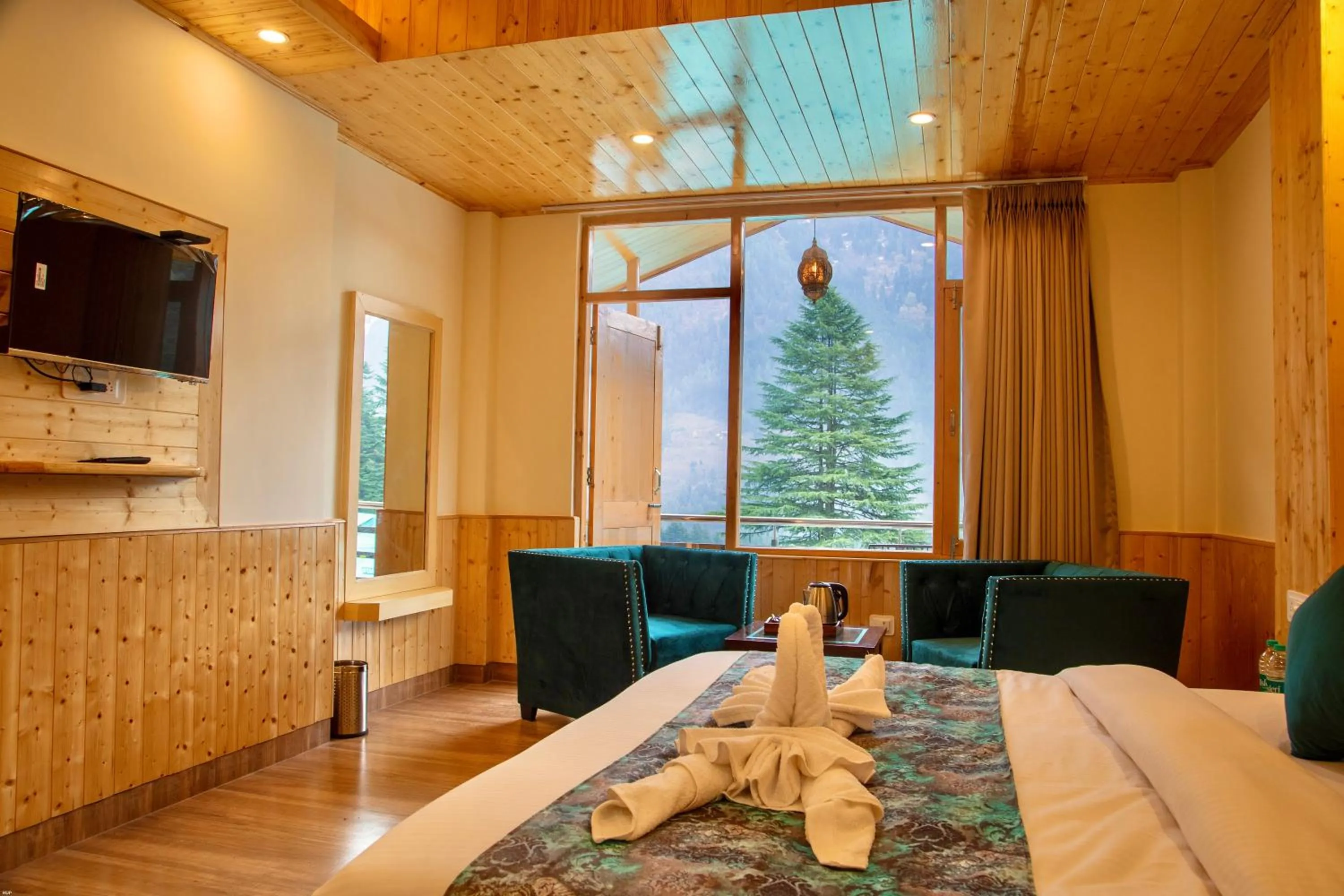 Living room in North Deodar Avenue, Manali