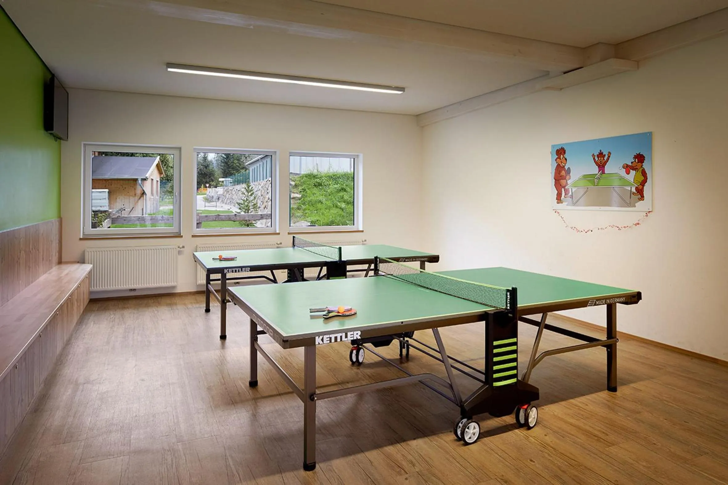Table tennis in Hotel der Wolkensteinbär