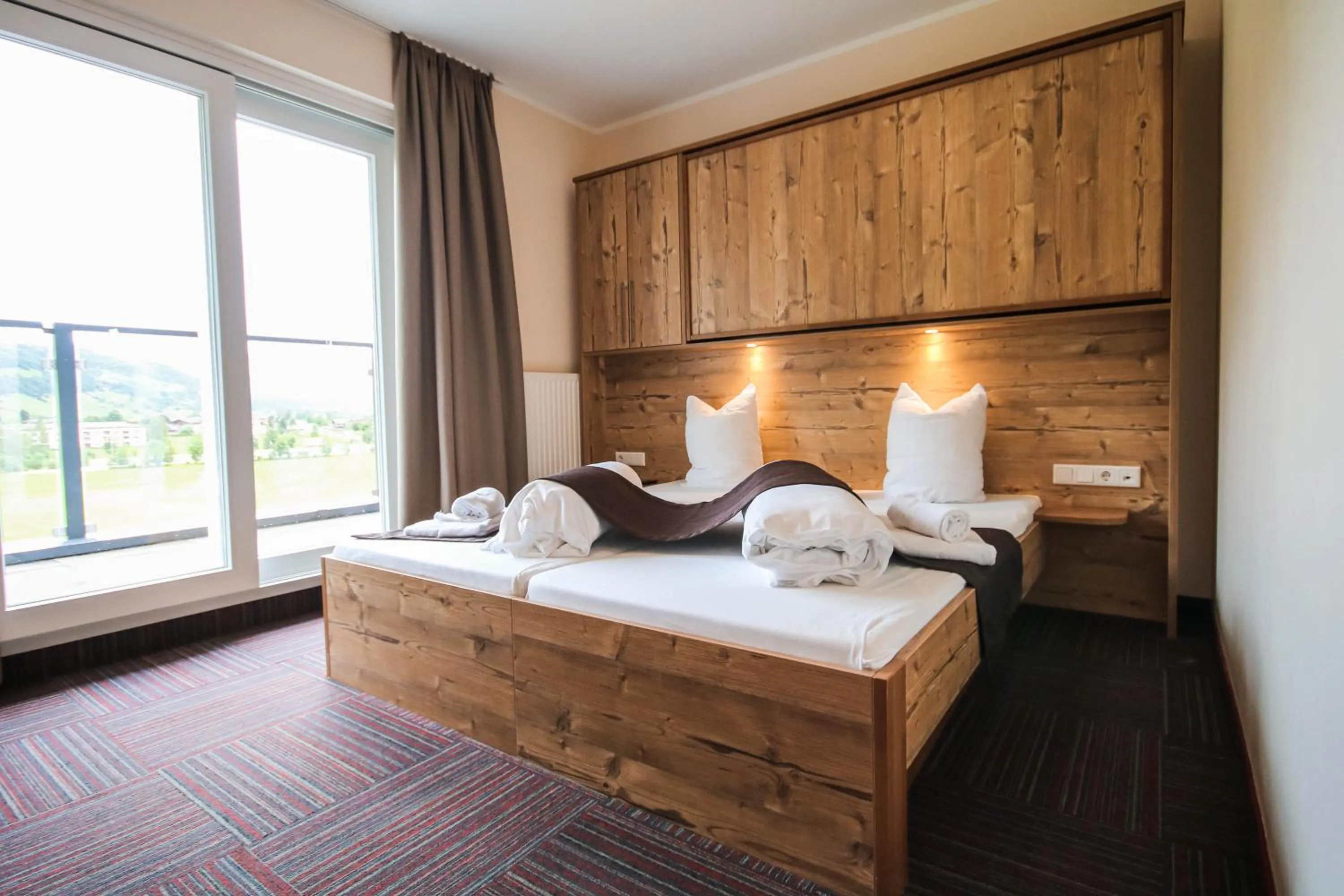 Bed in Hotel der Wolkensteinbär