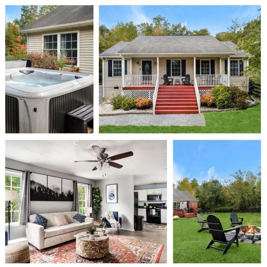 Modern decor, Hot Tub, Fire Pit & River Access!