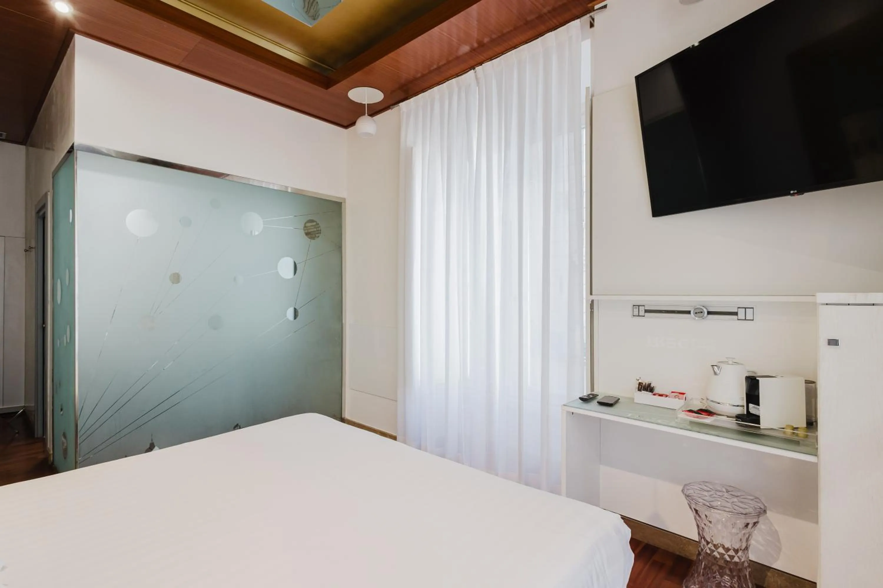 Bed in Hotel Trecento