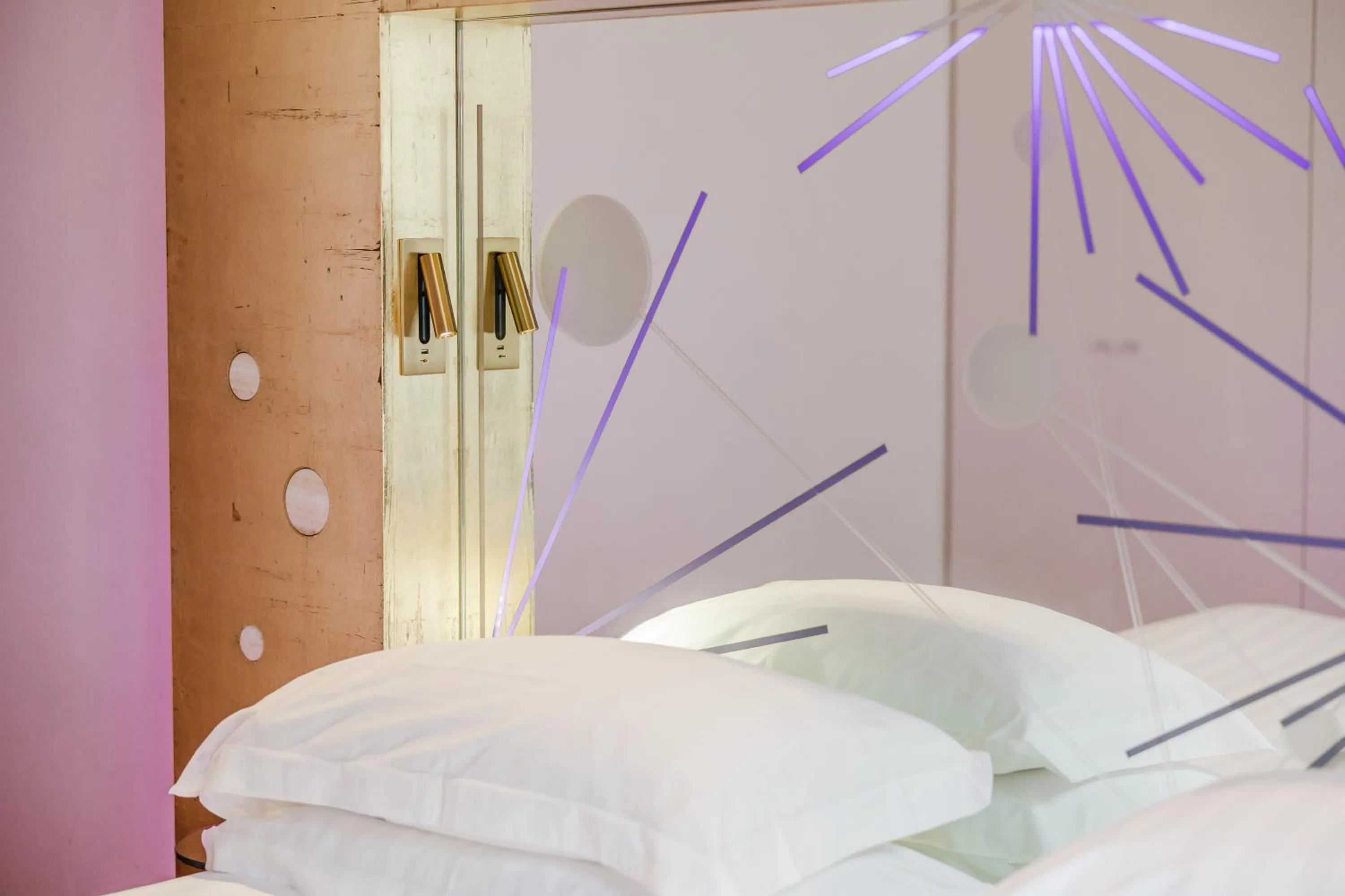 Bed in Hotel Trecento