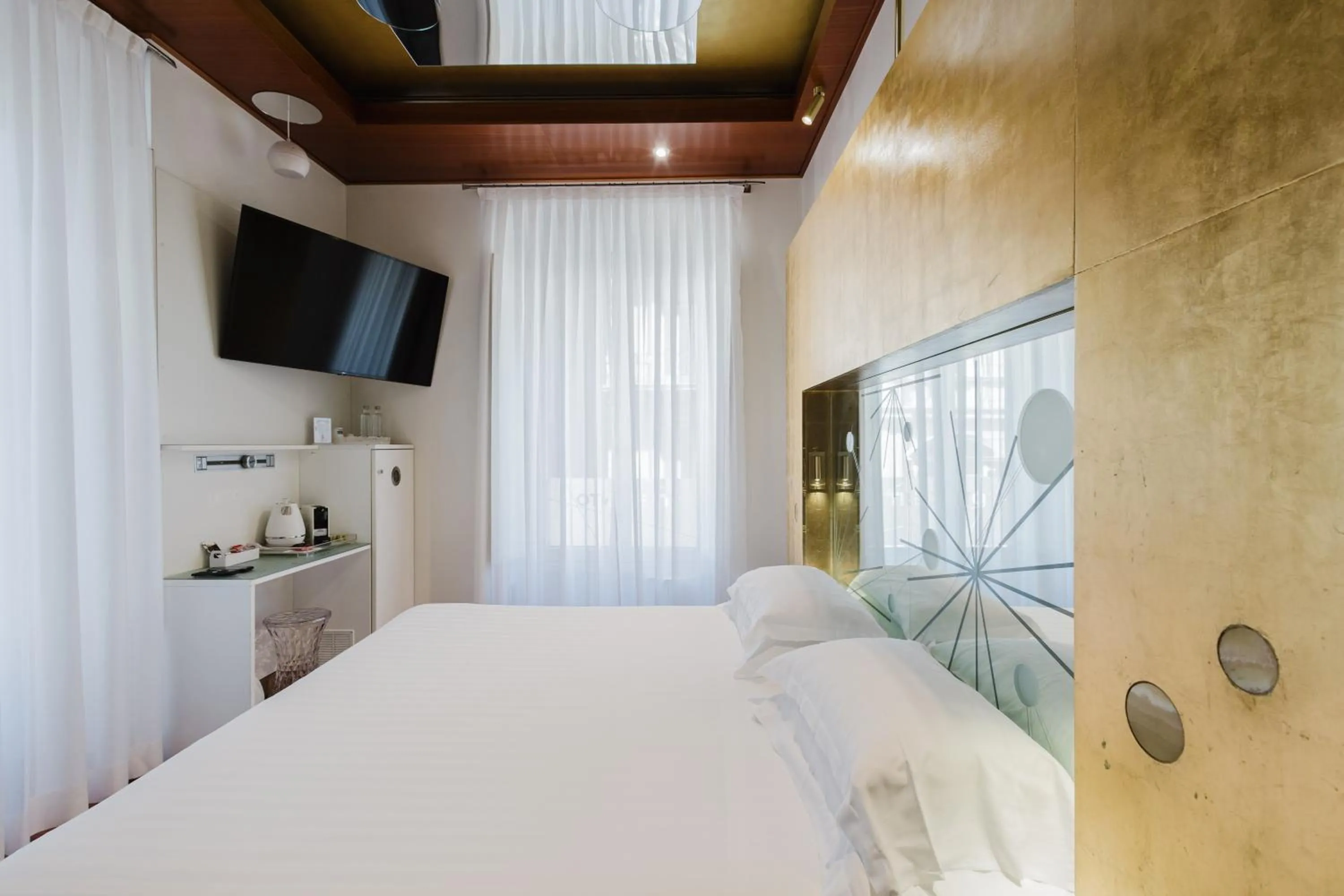 Bed in Hotel Trecento