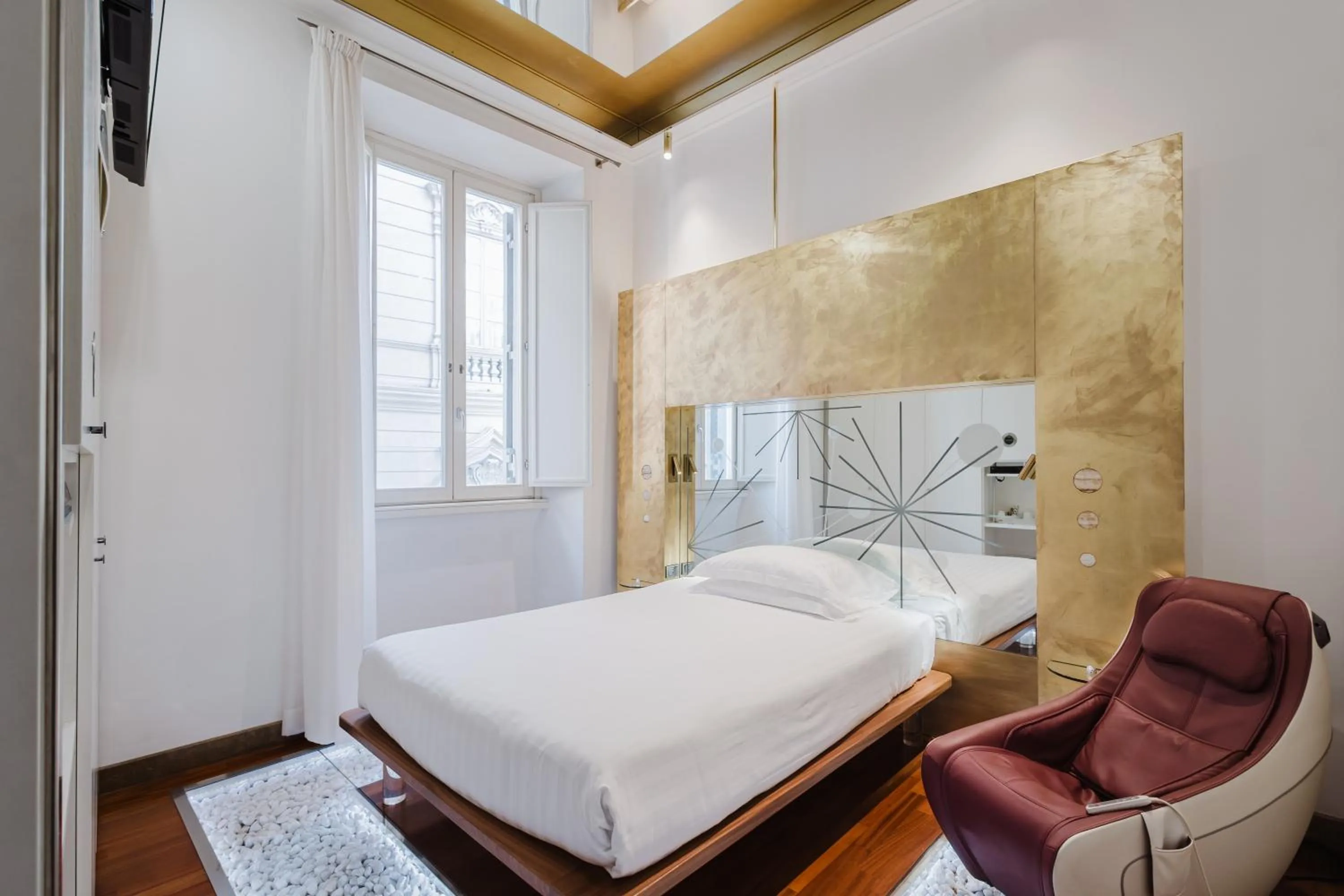 Bedroom, Bed in Hotel Trecento