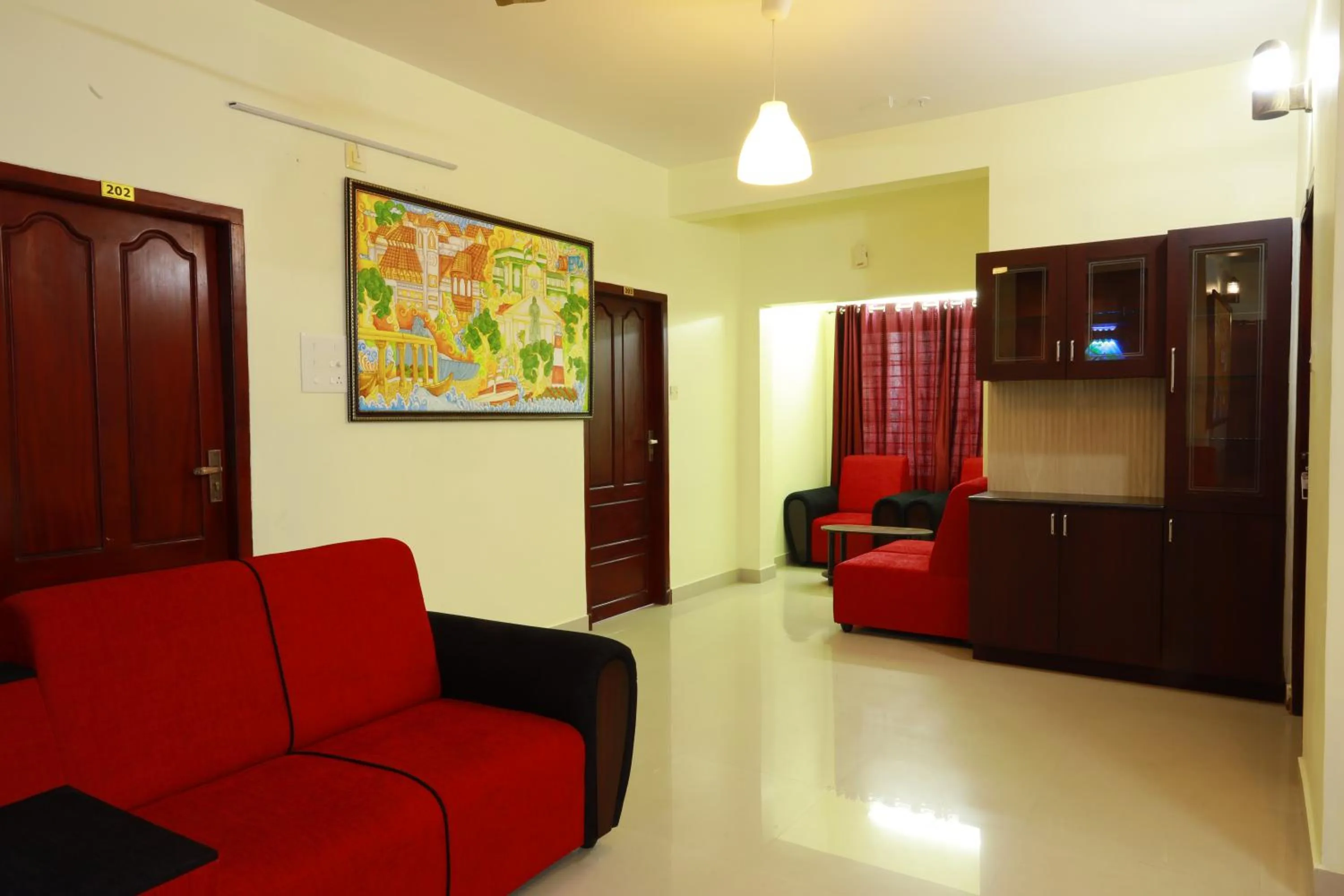 Communal lounge/ TV room in BLUEWAY RESIDENCY BUSINESS BOUTIQUE HOTEL