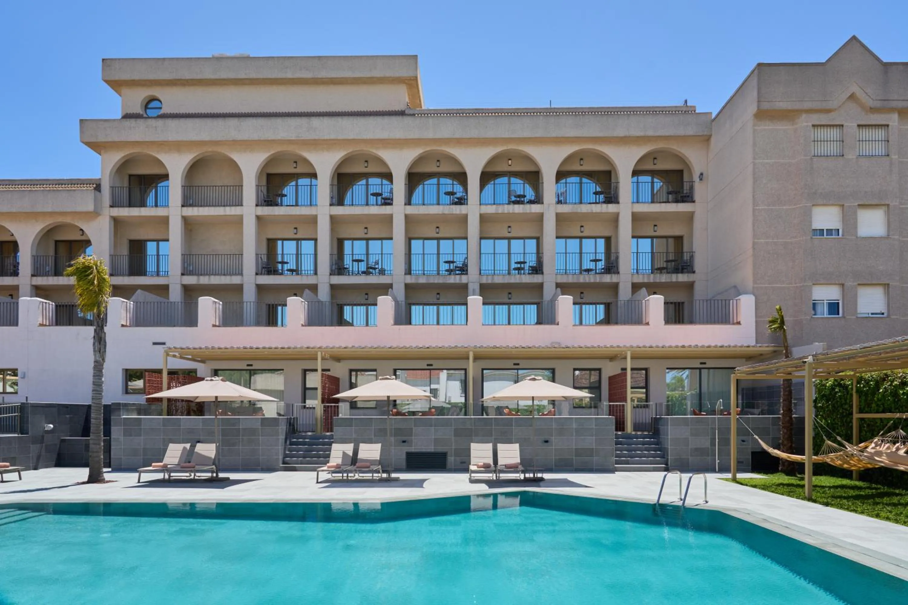 Pool view in Hotel Macià Doñana