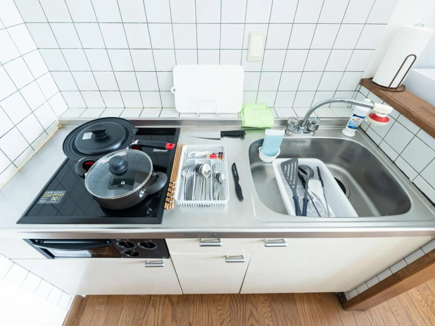 Kitchen or kitchenette in HONGO 11 HOTEL