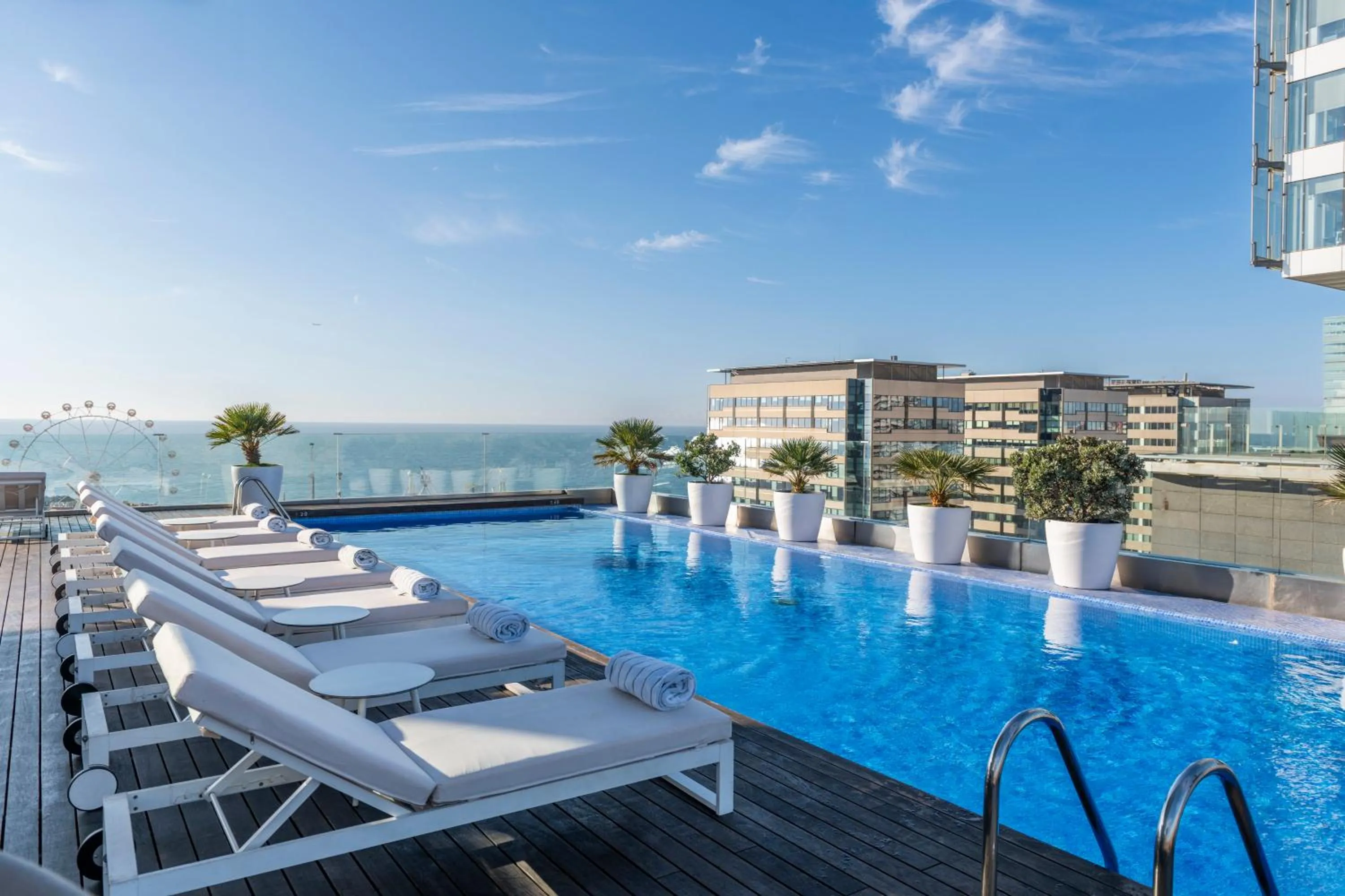 Swimming pool in Leonardo Royal Hotel Barcelona Forum