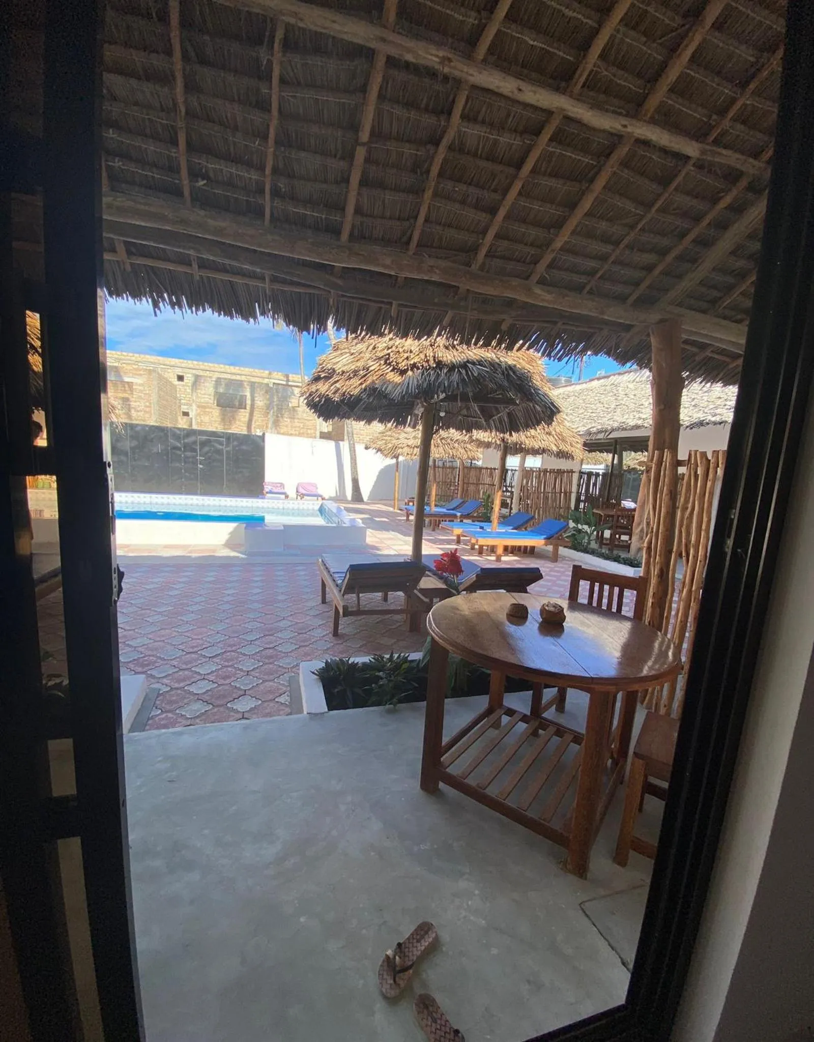 Patio in Amani Hotel Paje