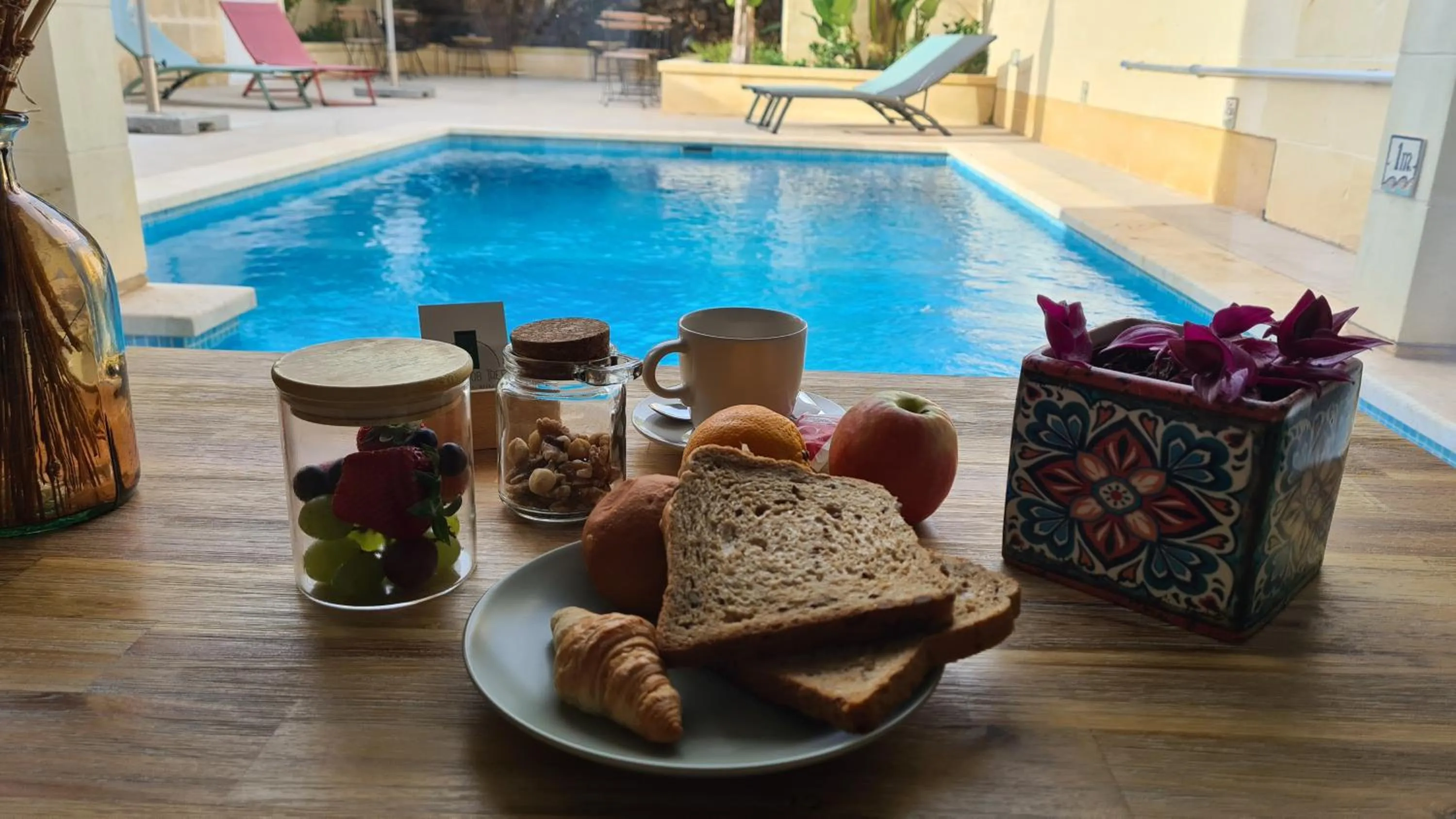 Swimming pool in The Carob Tree