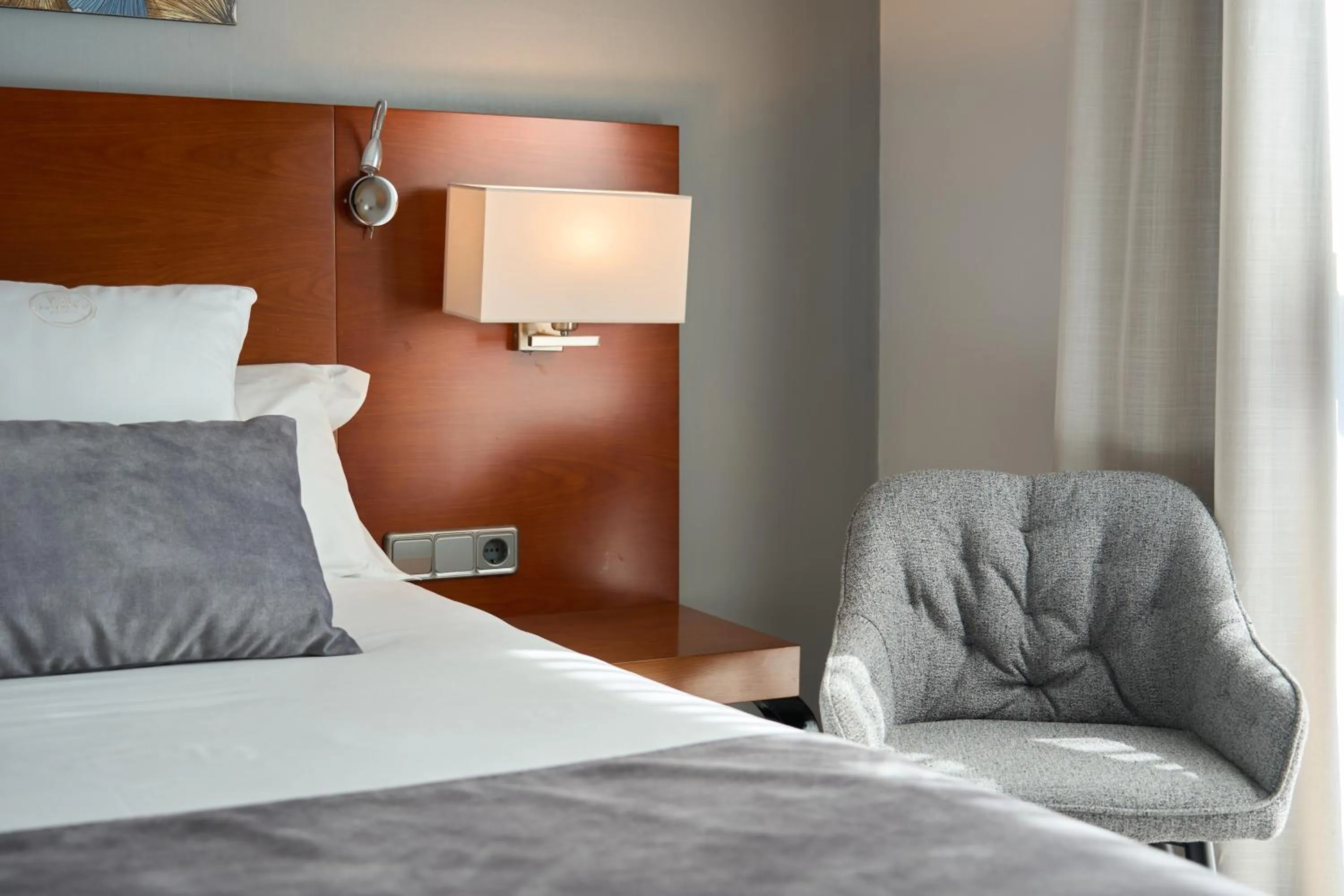 Decorative detail, Bed in Hotel Puerta de Toledo