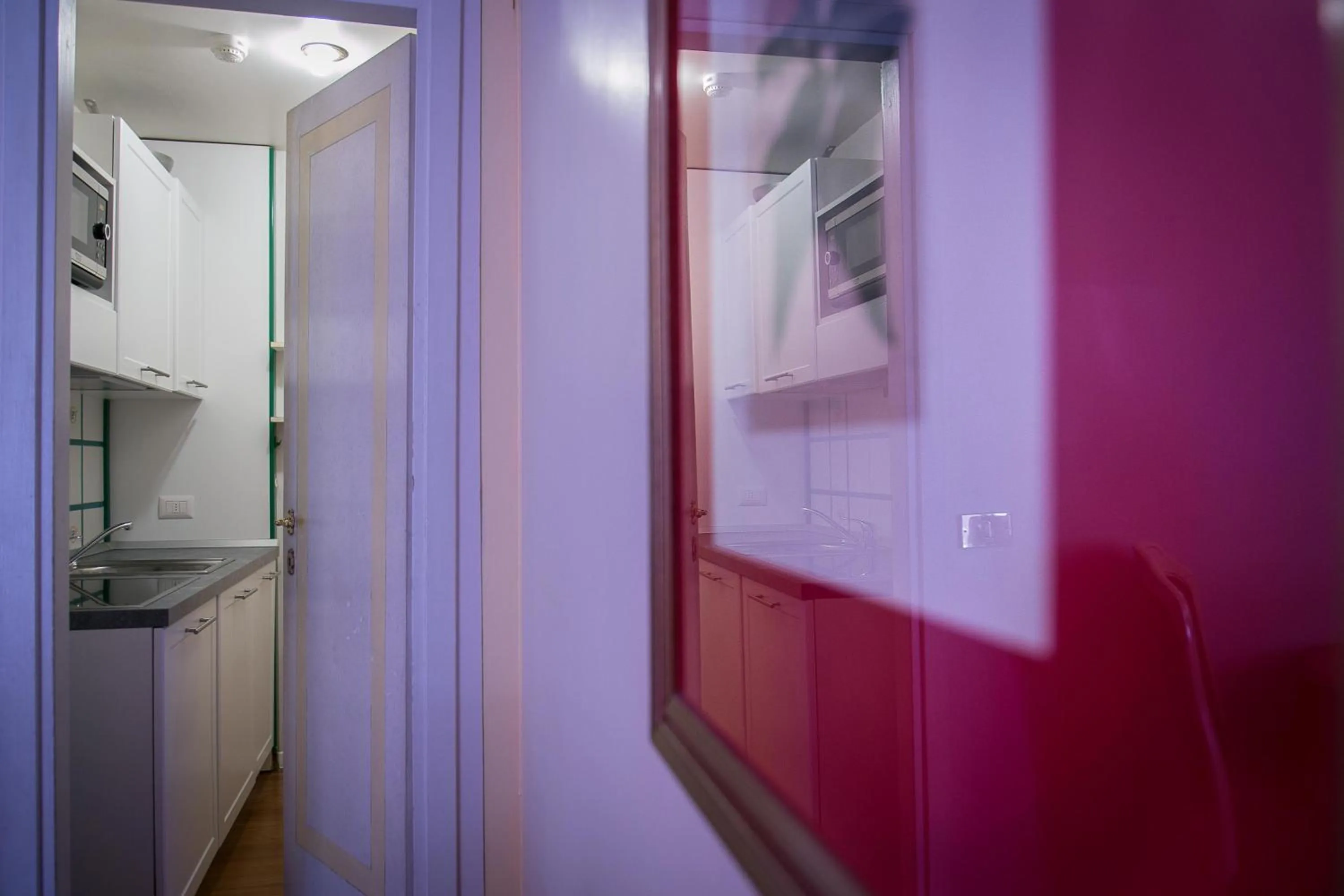 Kitchen or kitchenette in Hotel Posta R.T.A.