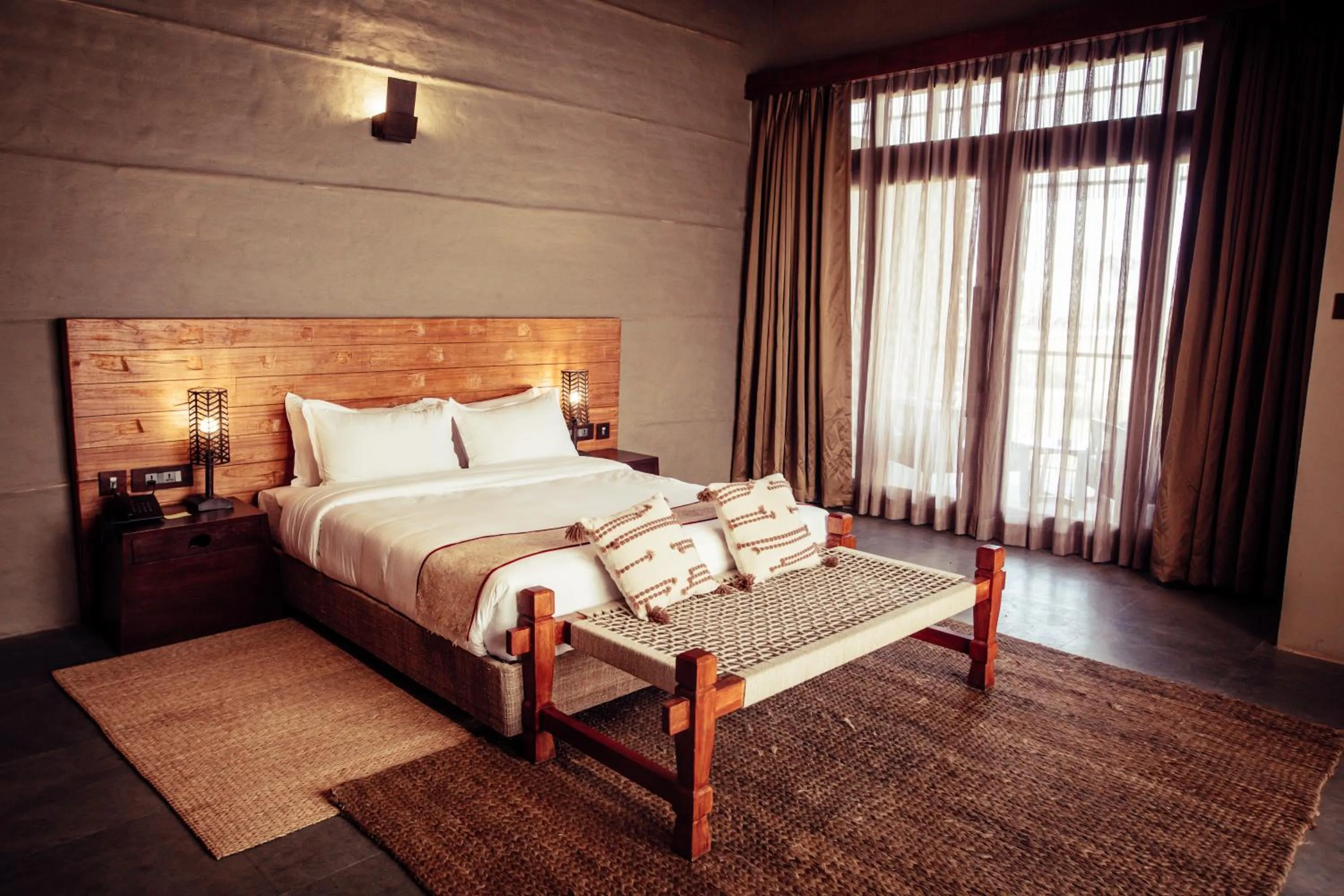 Bed in Sanctuary Chitwan National Park