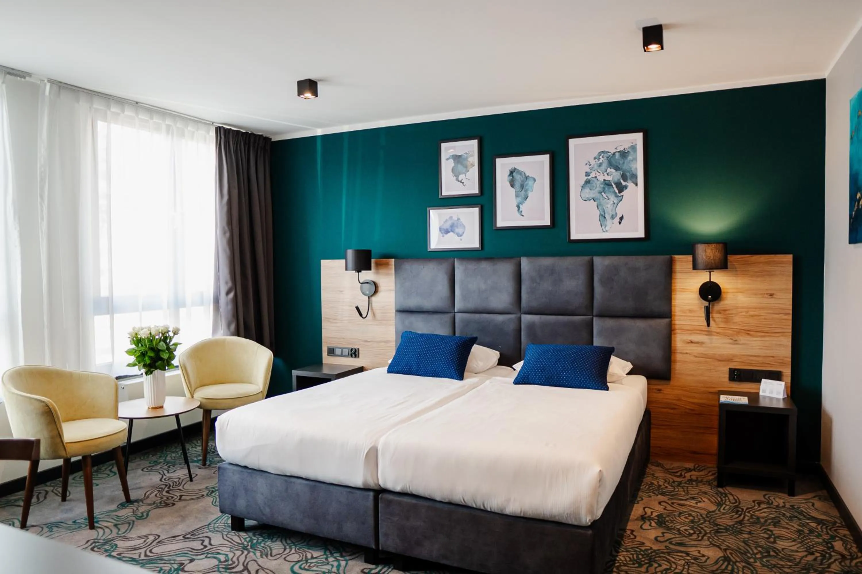 Bed in Hotel Kyriad Stargard