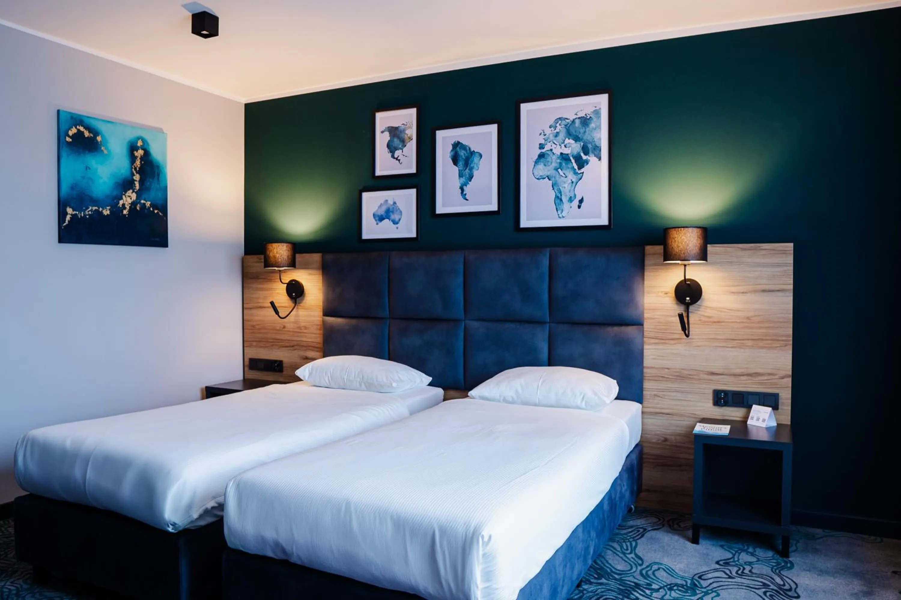 Bed in Hotel Kyriad Stargard