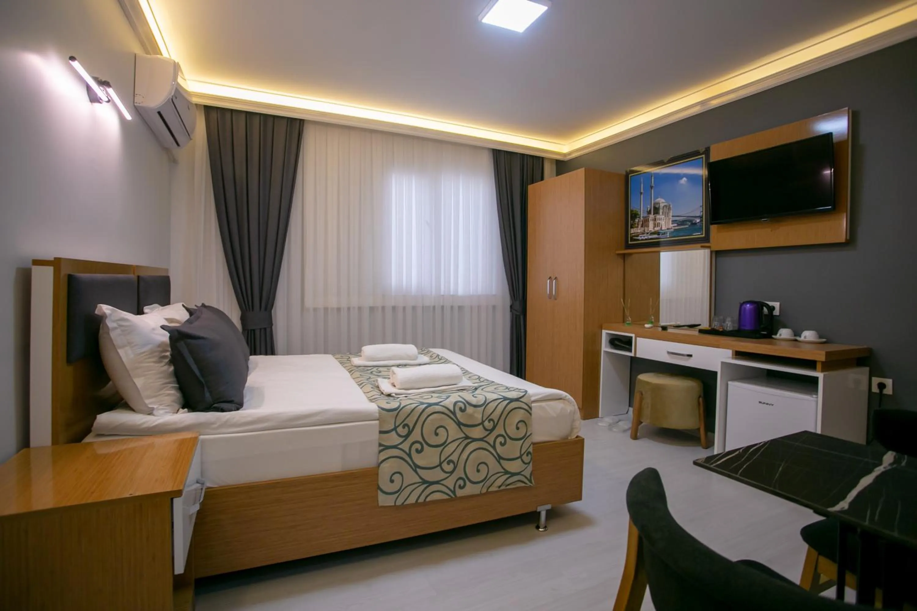 Bed in BLAU GRÜN İSTANBUL OTEL