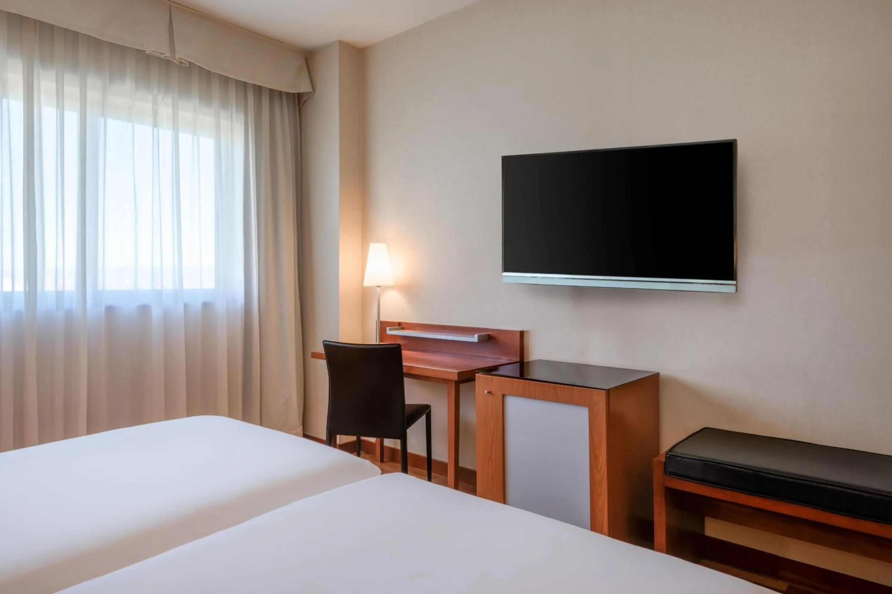 Photo of the whole room, Bed in AC Hotel Alcalá de Henares by Marriott