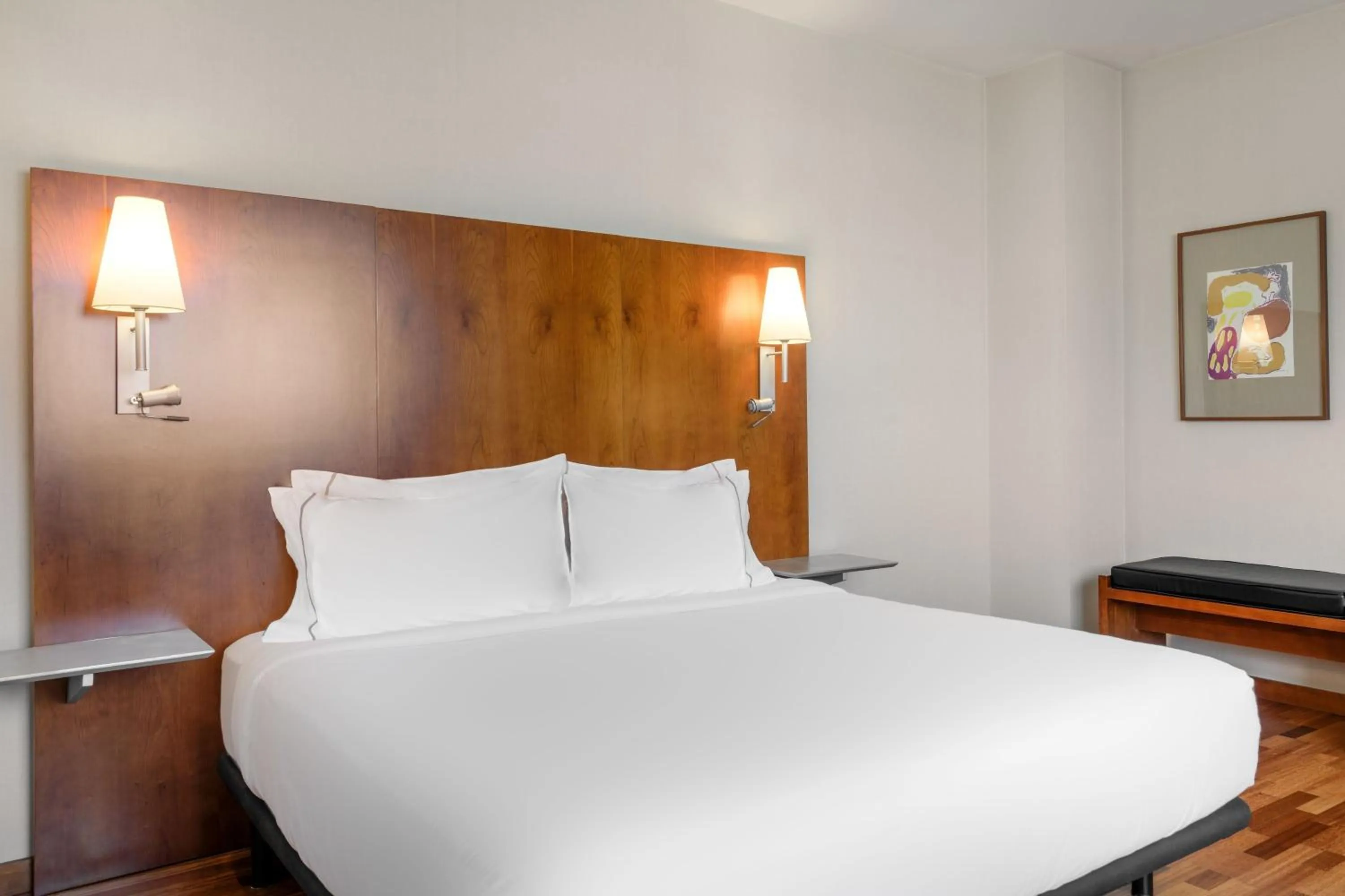 Photo of the whole room, Bed in AC Hotel Alcalá de Henares by Marriott