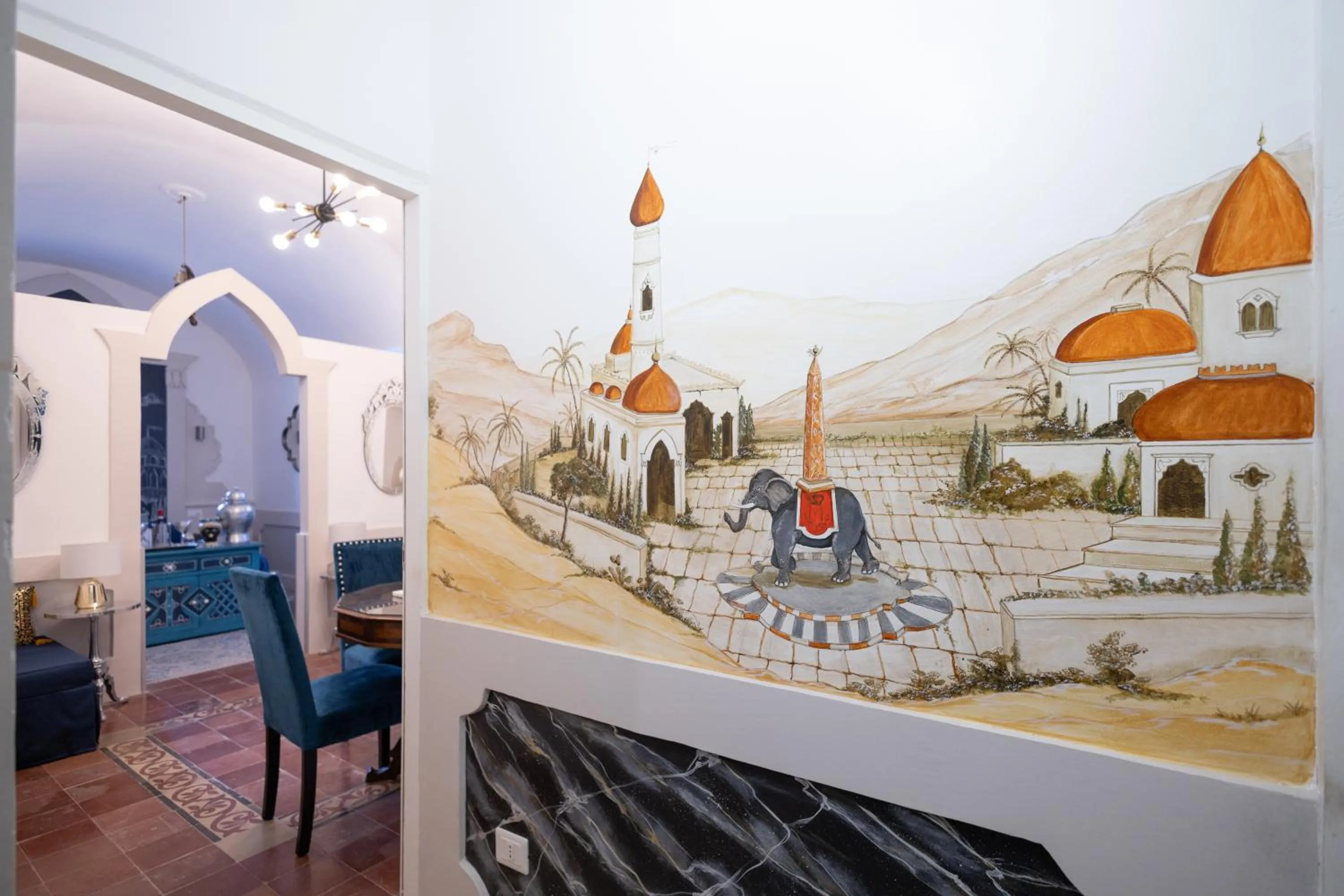 Decorative detail in Il Moresco Catania